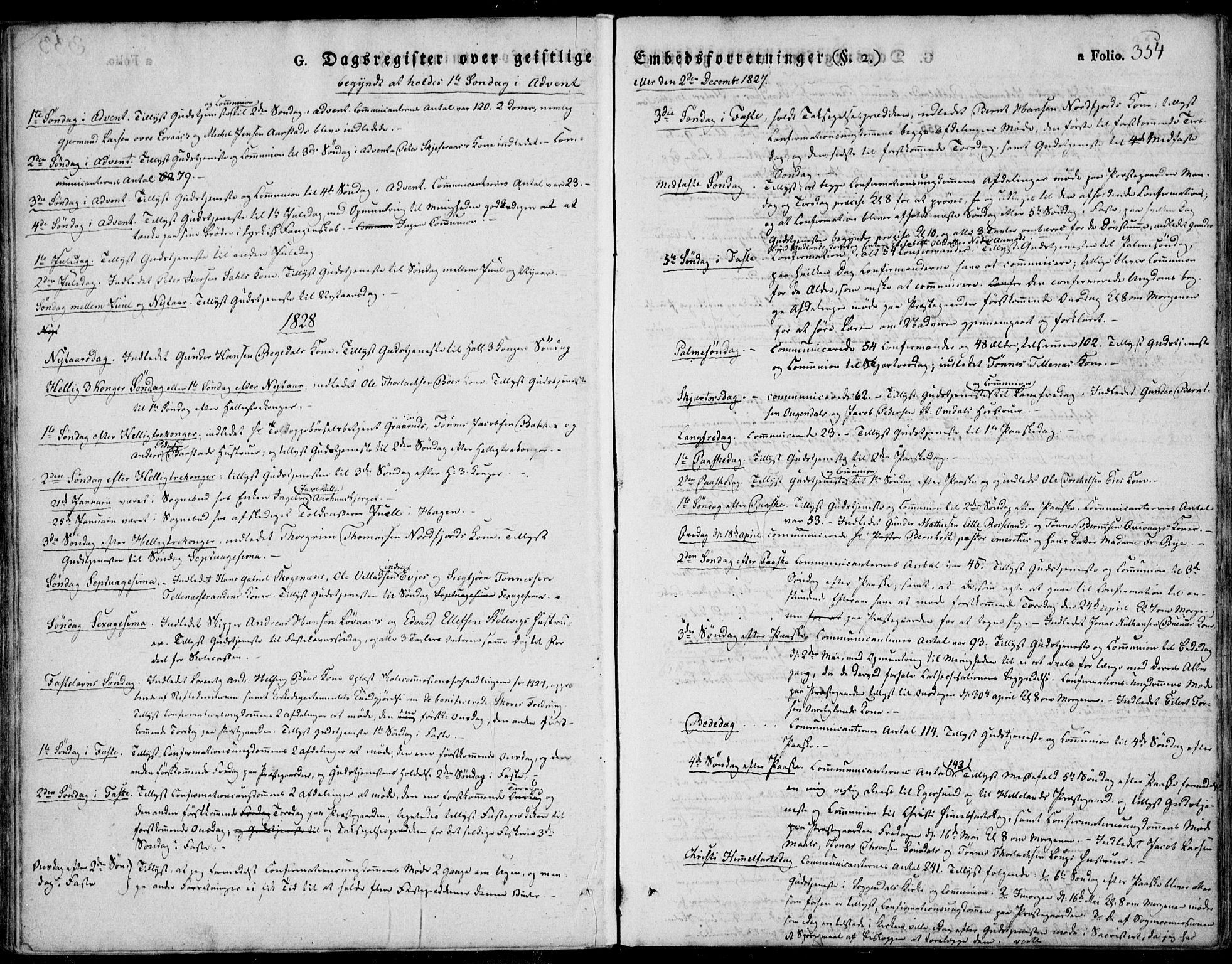 Sokndal sokneprestkontor, SAST/A-101808: Parish register (official) no. A 7.2, 1826-1842, p. 354