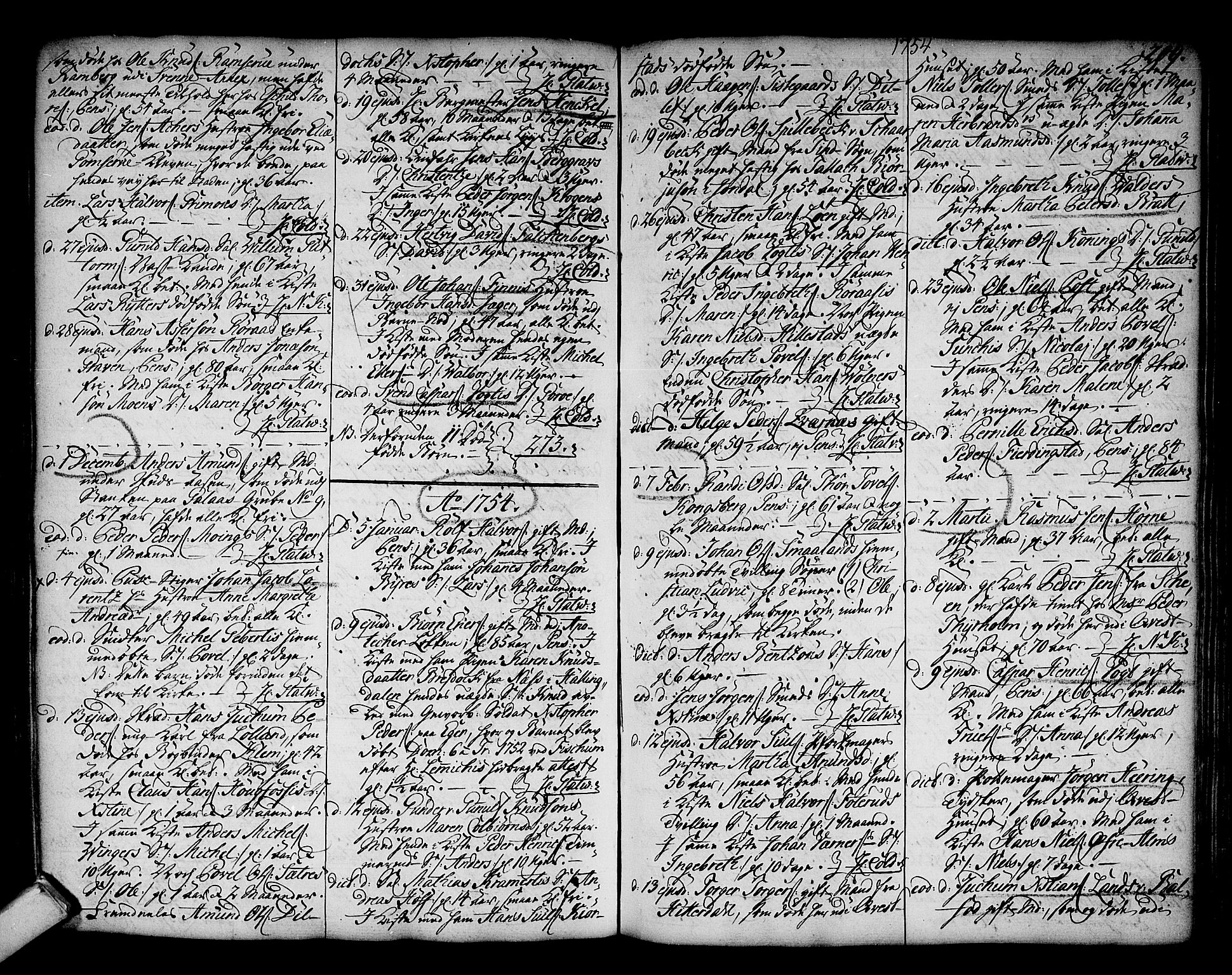 Kongsberg kirkebøker, AV/SAKO-A-22/F/Fa/L0003: Parish register (official) no. I 3, 1744-1755, p. 209