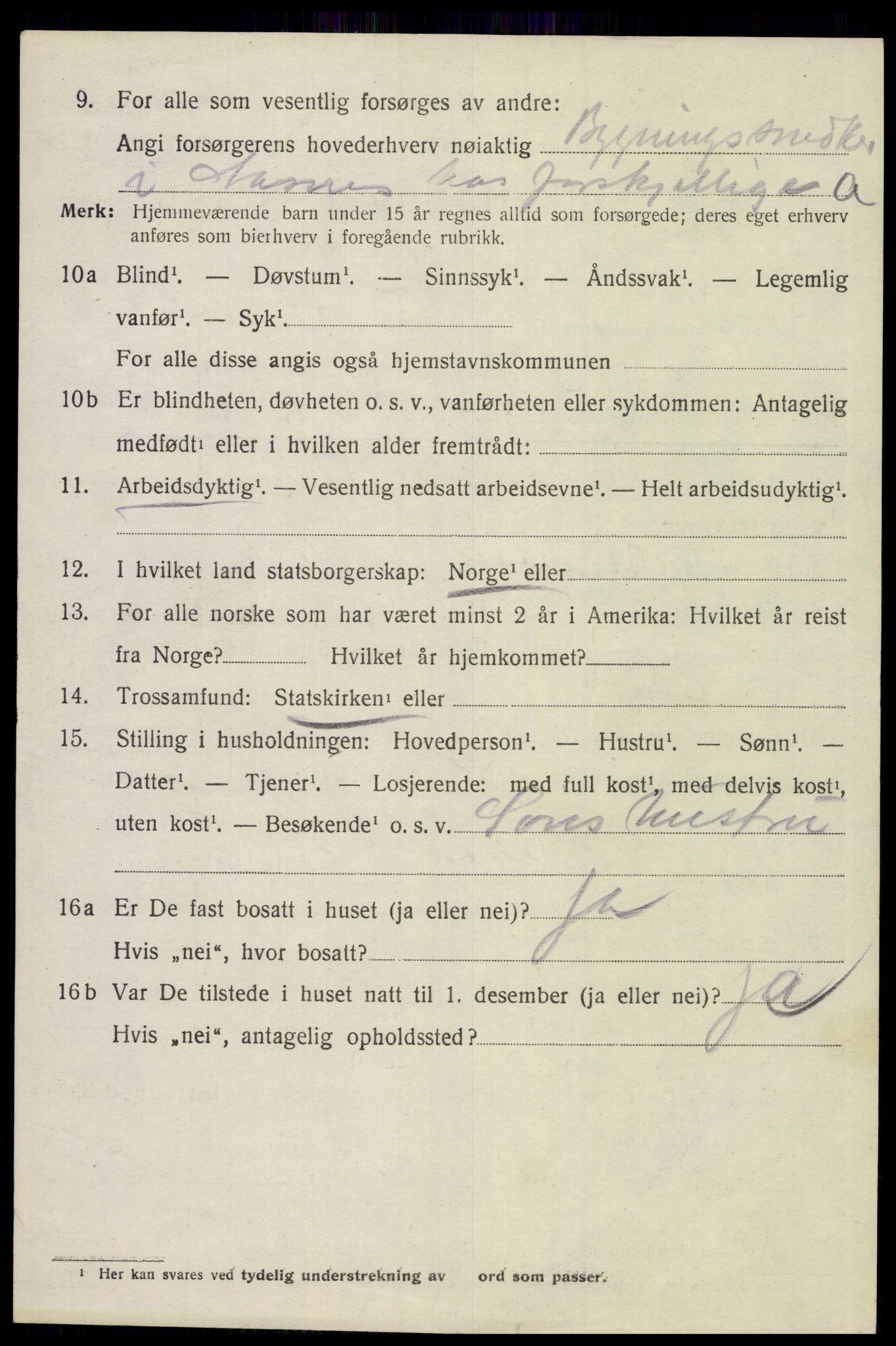 SAH, 1920 census for Åsnes, 1920, p. 4767