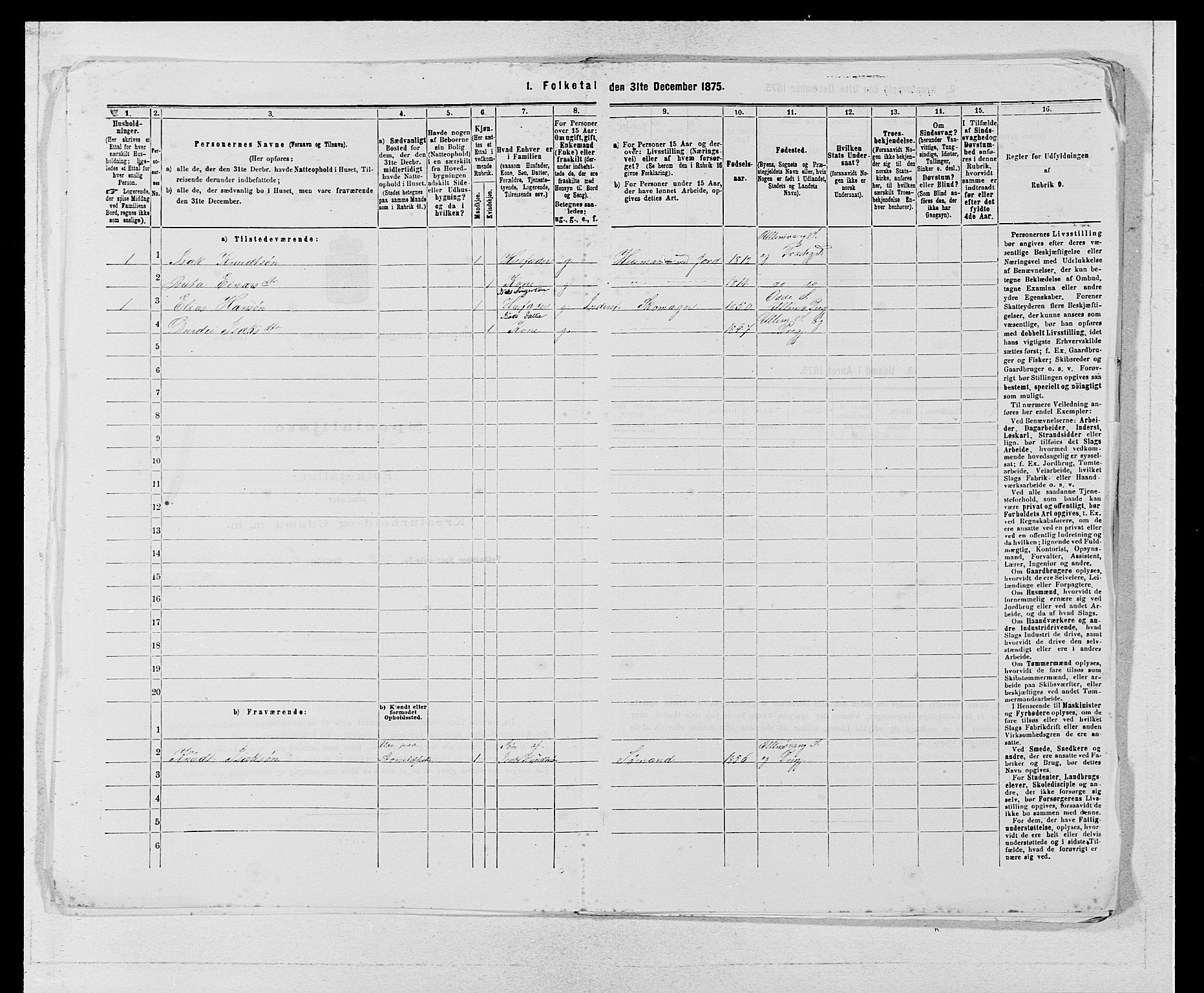 SAB, 1875 census for 1230P Ullensvang, 1875, p. 584