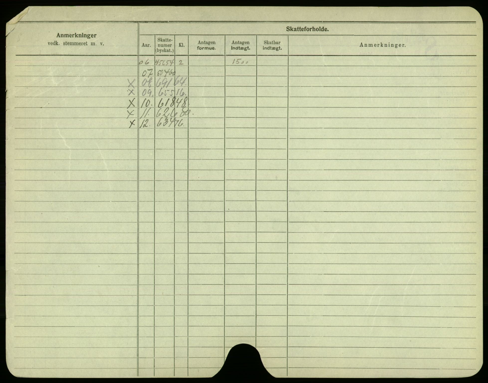 Oslo folkeregister, Registerkort, SAO/A-11715/F/Fa/Fac/L0005: Menn, 1906-1914, p. 650b