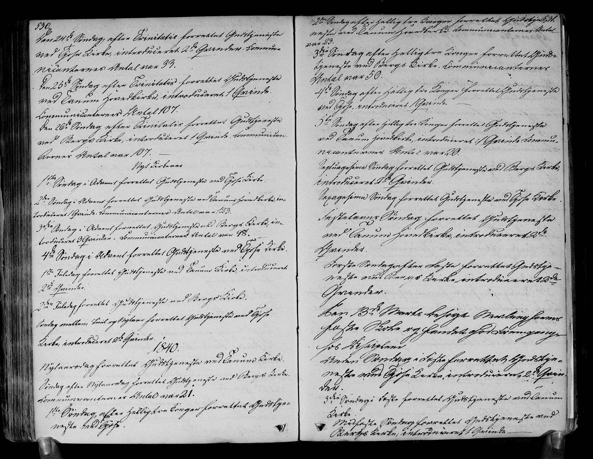 Brunlanes kirkebøker, AV/SAKO-A-342/F/Fa/L0003: Parish register (official) no. I 3, 1834-1845, p. 530-531