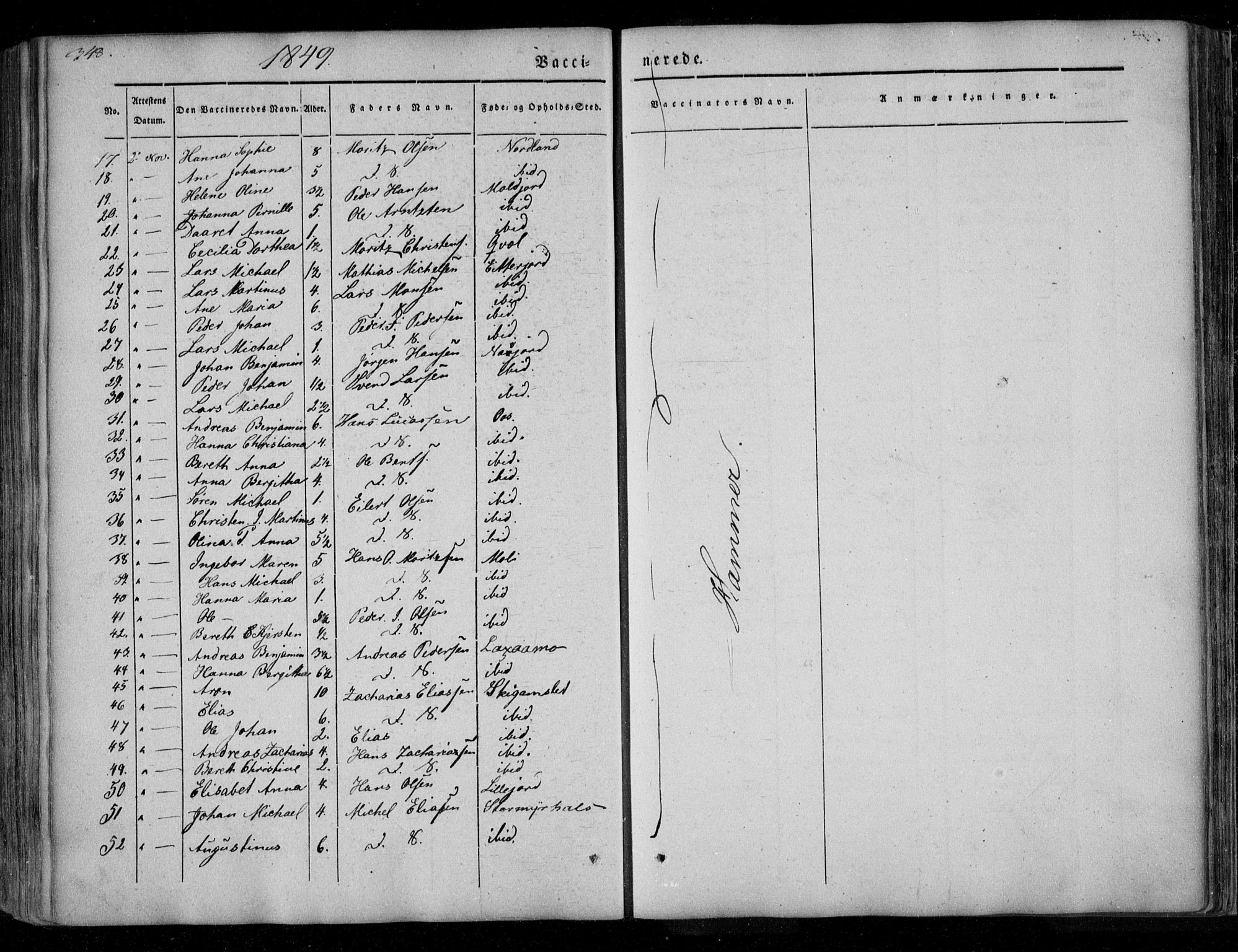 Ministerialprotokoller, klokkerbøker og fødselsregistre - Nordland, AV/SAT-A-1459/846/L0644: Parish register (official) no. 846A02, 1837-1872, p. 348