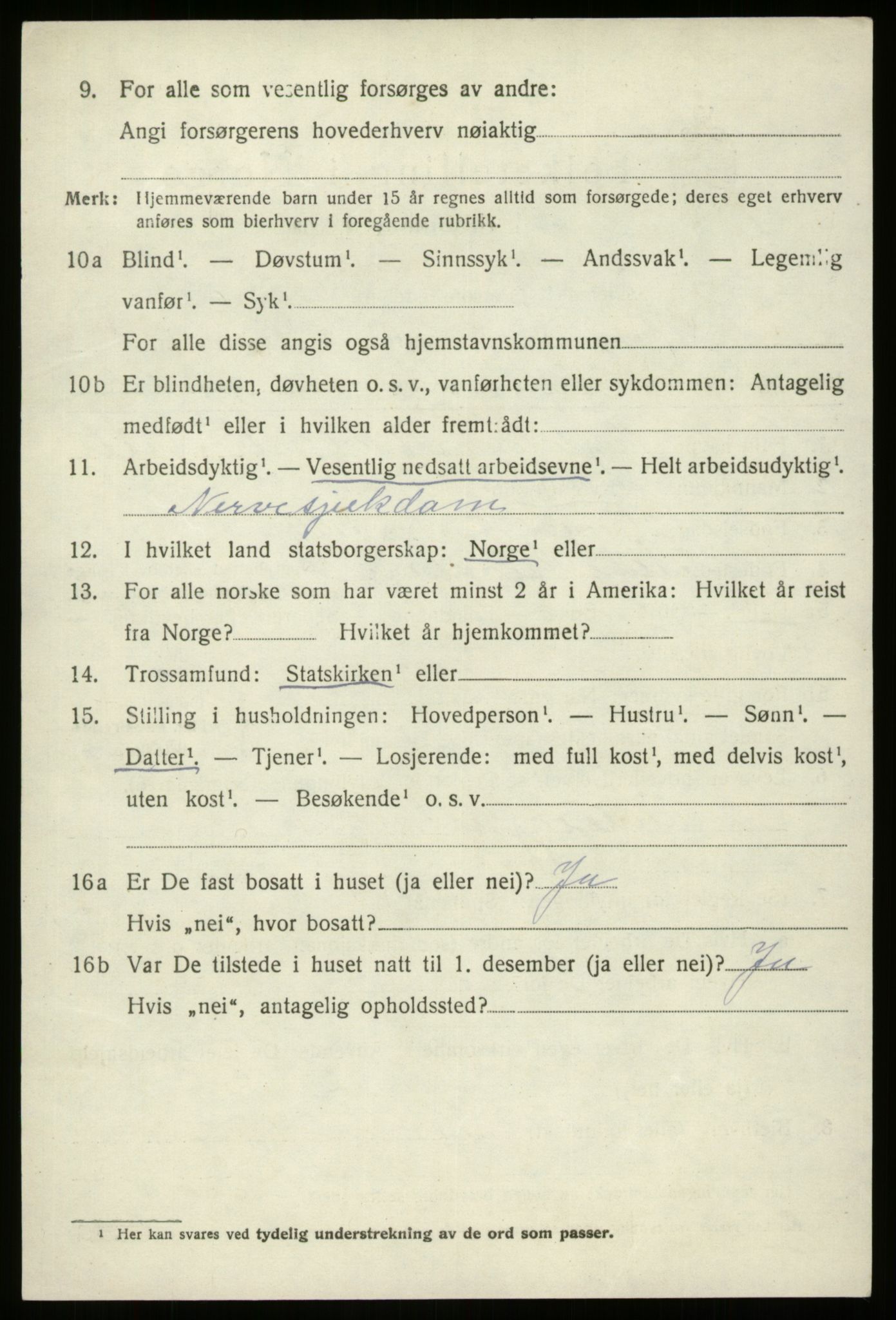 SAB, 1920 census for Gloppen, 1920, p. 4841