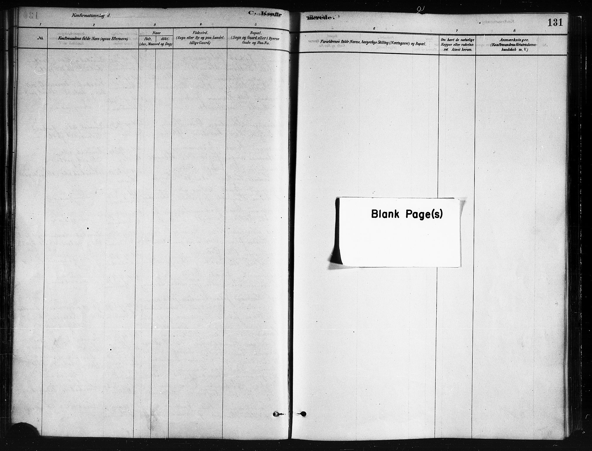 Ministerialprotokoller, klokkerbøker og fødselsregistre - Nordland, AV/SAT-A-1459/893/L1335: Parish register (official) no. 893A08 /1, 1878-1884, p. 131