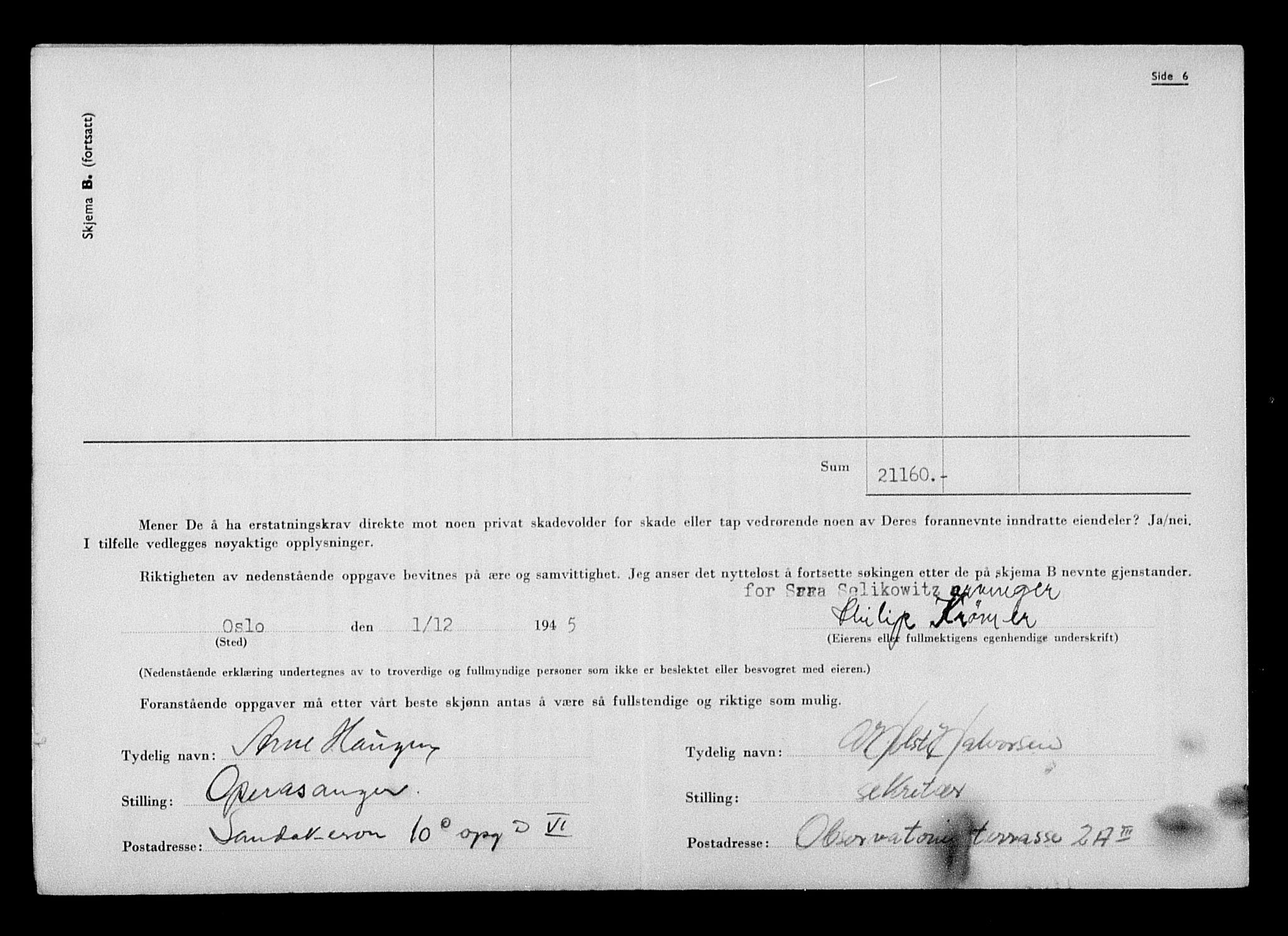 Justisdepartementet, Tilbakeføringskontoret for inndratte formuer, AV/RA-S-1564/H/Hc/Hcc/L0981: --, 1945-1947, p. 180