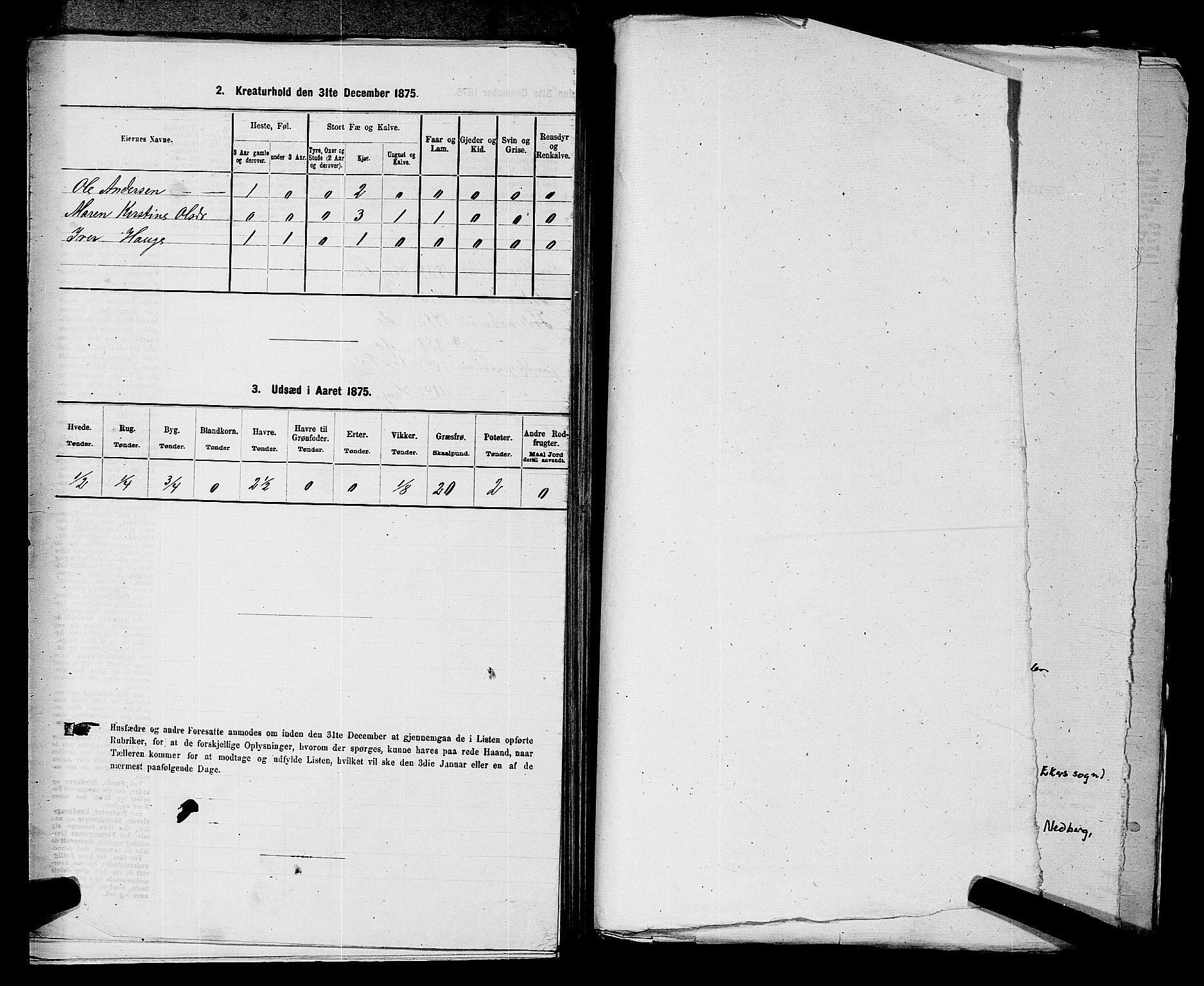 SAKO, 1875 census for 0624P Eiker, 1875, p. 505