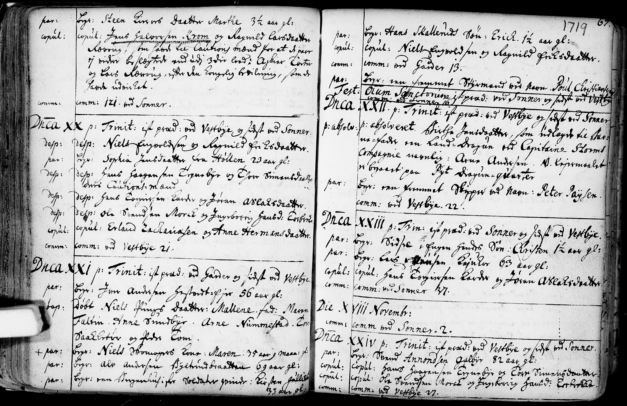 Vestby prestekontor Kirkebøker, AV/SAO-A-10893/F/Fa/L0001.b: Parish register (official) no. I 1B, 1714-1759, p. 67