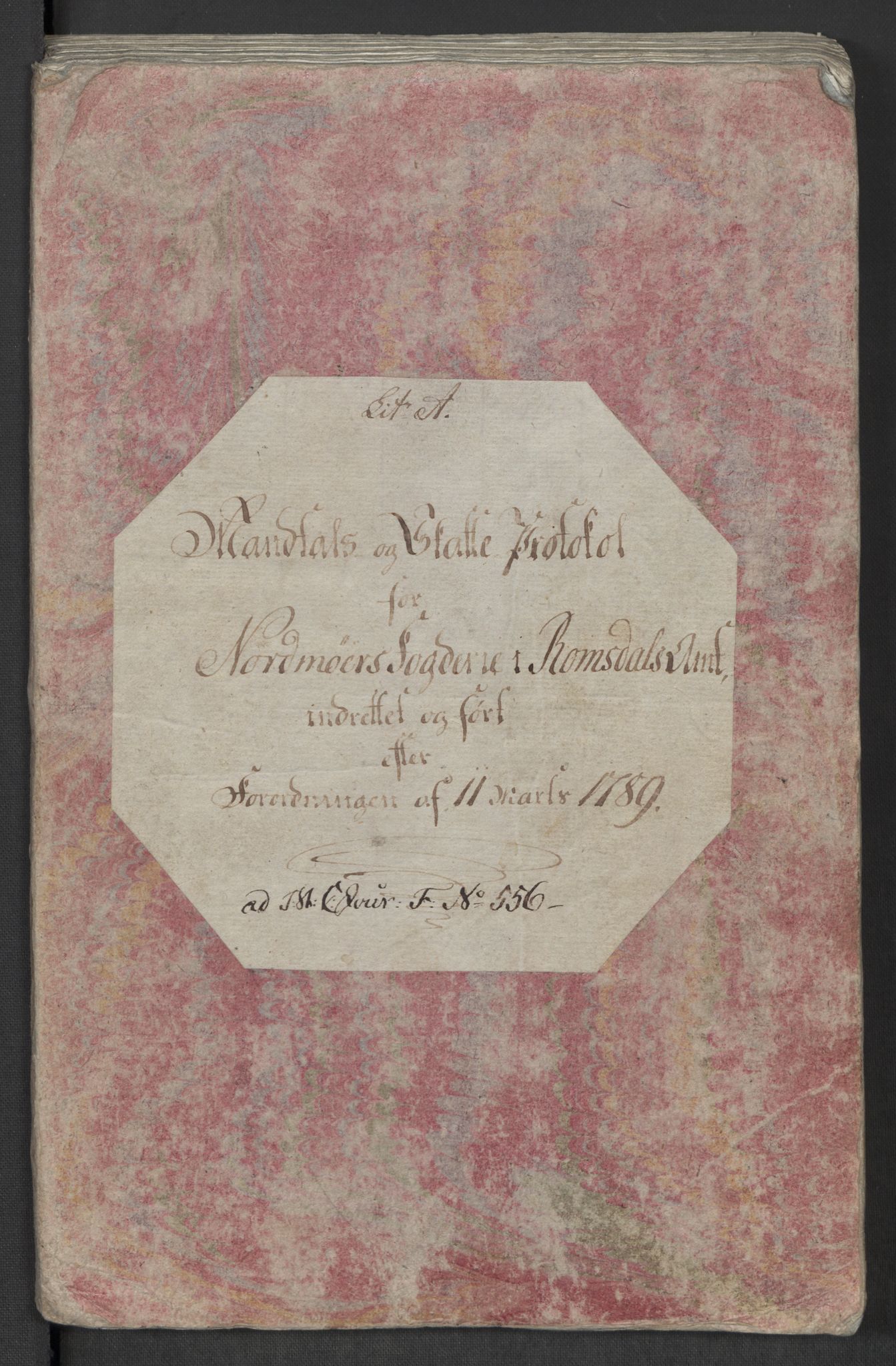 Rentekammeret inntil 1814, Reviderte regnskaper, Mindre regnskaper, RA/EA-4068/Rf/Rfe/L0031: Nordmøre fogderi, Numedal og Sandsvær fogderi, 1789, p. 95