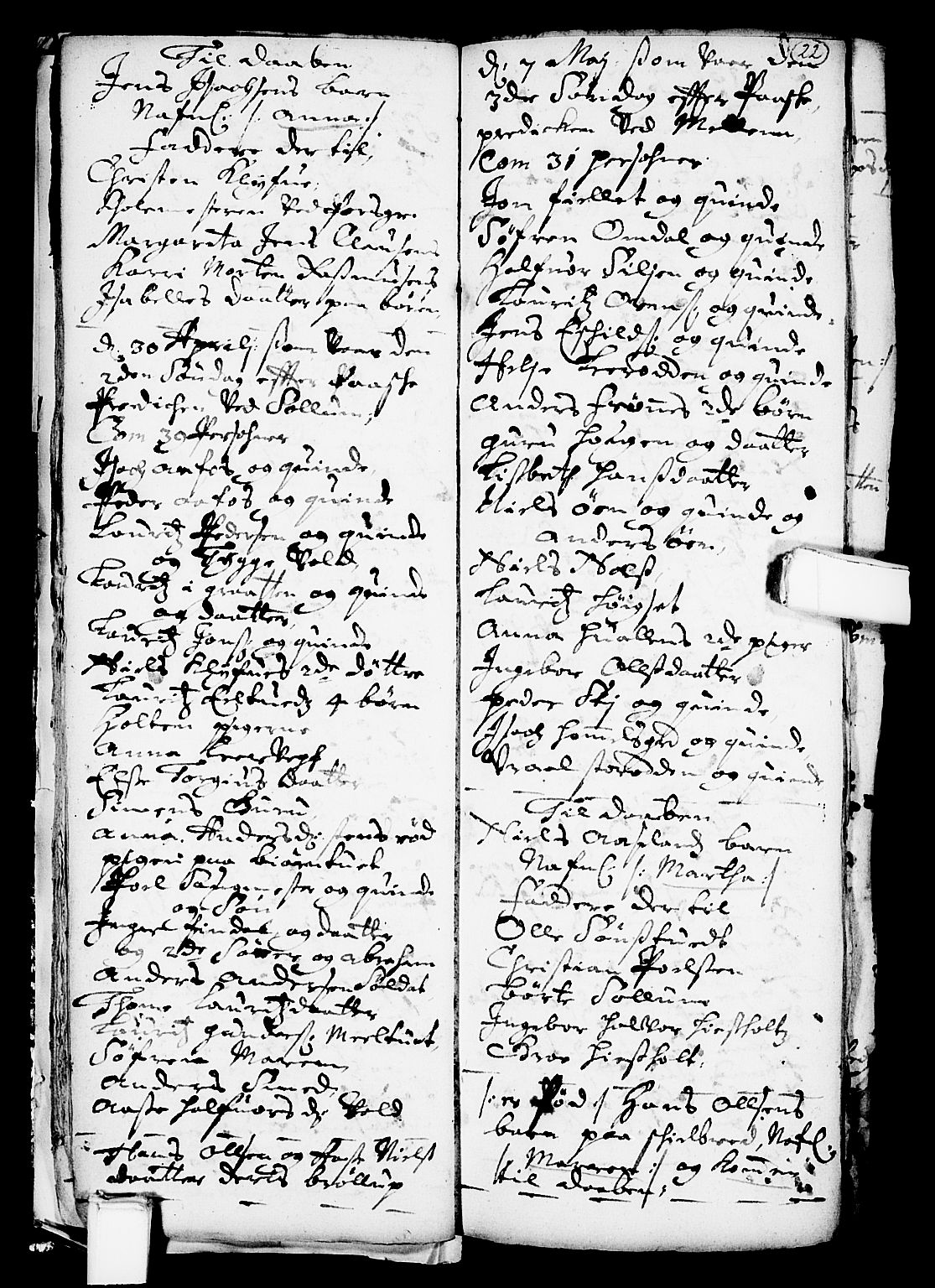 Solum kirkebøker, SAKO/A-306/F/Fa/L0001: Parish register (official) no. I 1, 1701-1716, p. 22