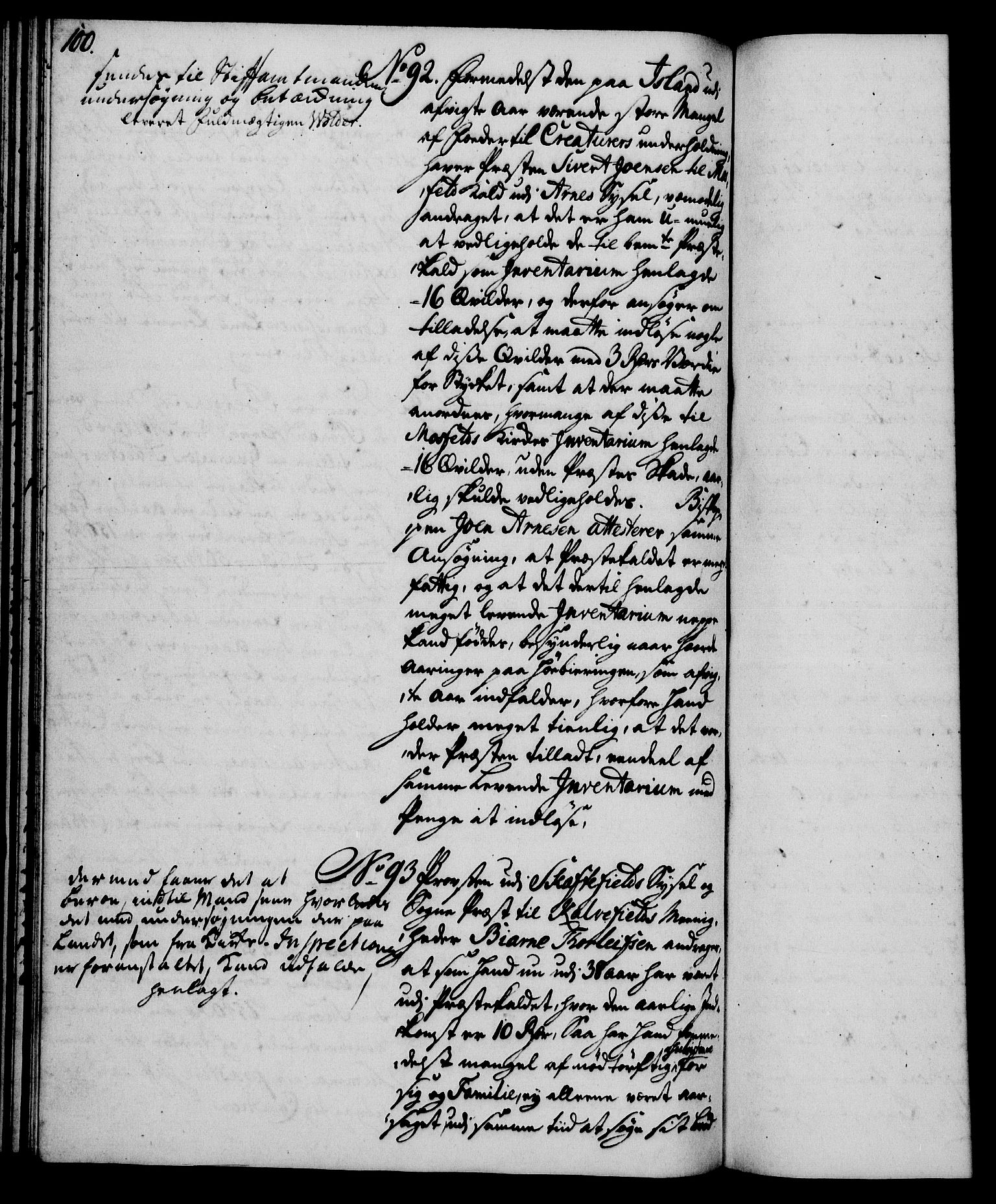 Rentekammeret, Kammerkanselliet, AV/RA-EA-3111/G/Gh/Gha/L0024: Norsk ekstraktmemorialprotokoll (merket RK 53.69), 1742-1743, p. 100