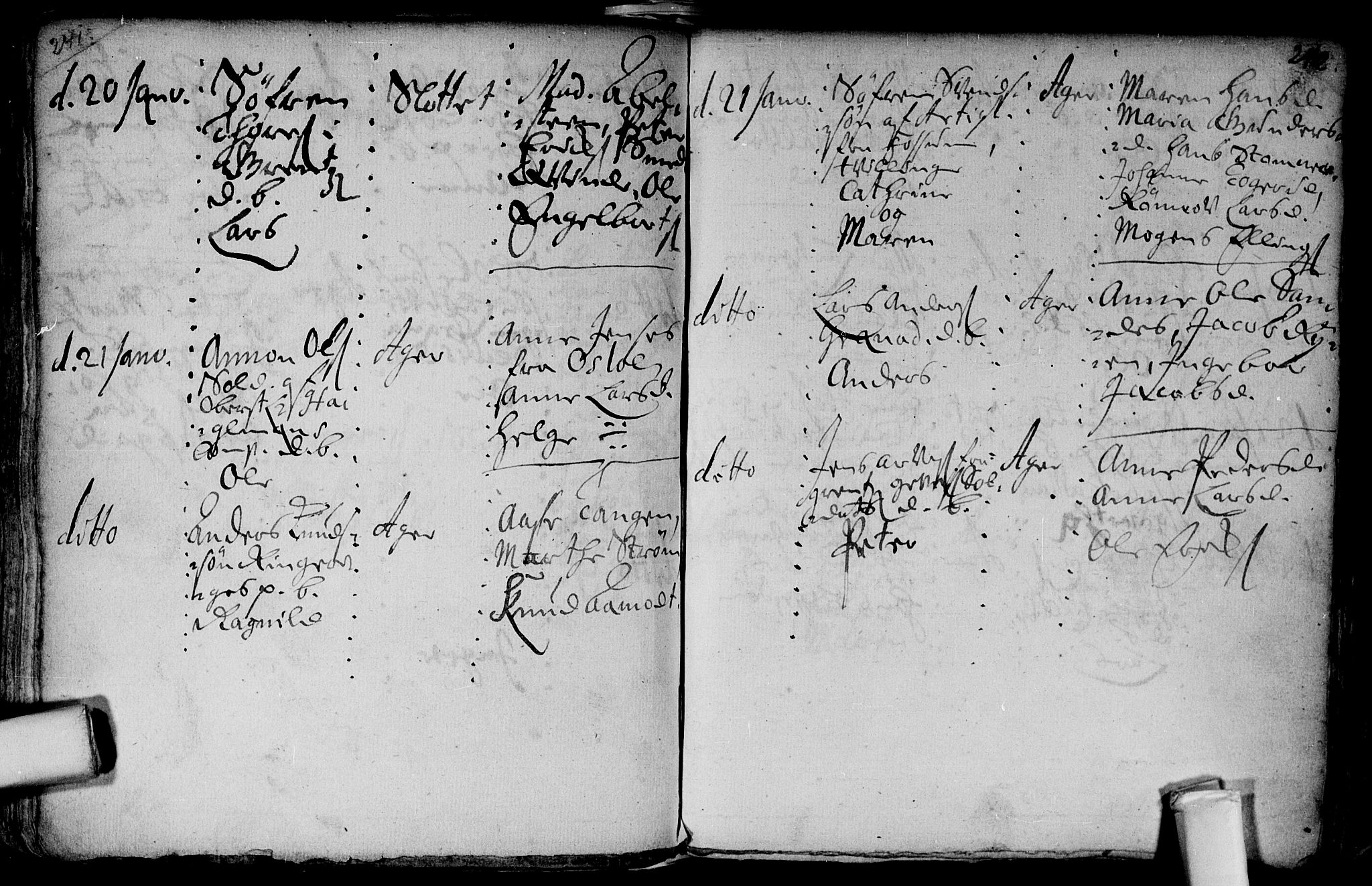 Aker prestekontor kirkebøker, AV/SAO-A-10861/F/L0002: Parish register (official) no. 2, 1714-1720, p. 241-242