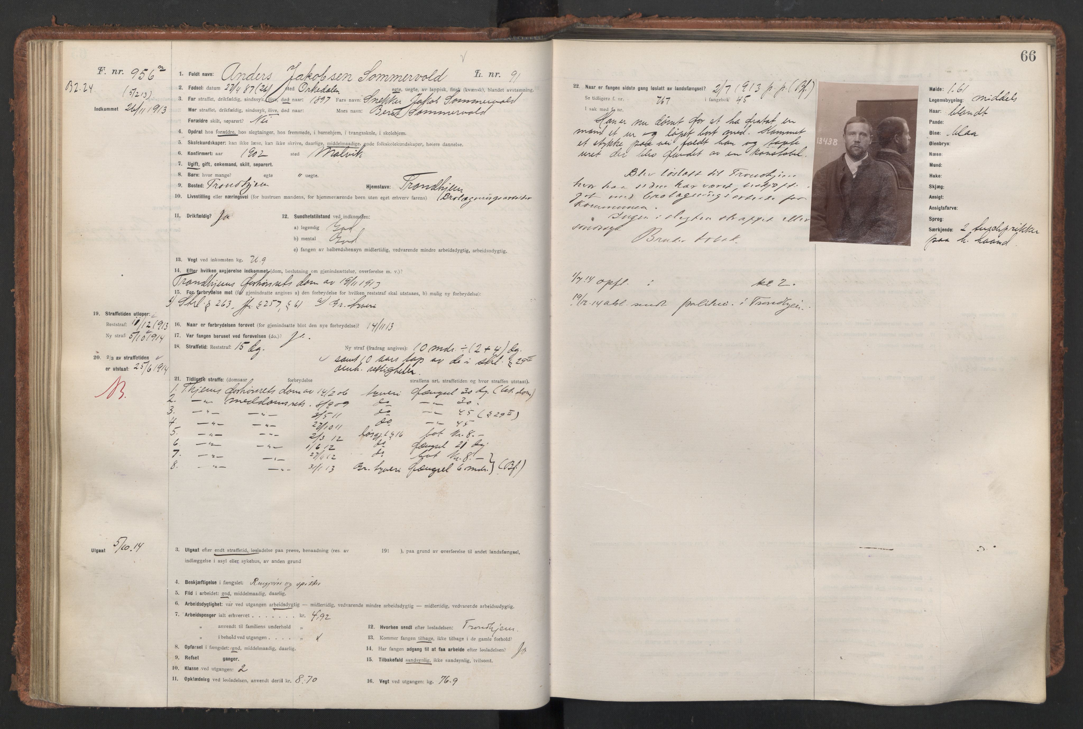 Botsfengslet, AV/RA-S-1539/D/Db/Dbb/L0046: 891n - 227o, 1913-1914, p. 66