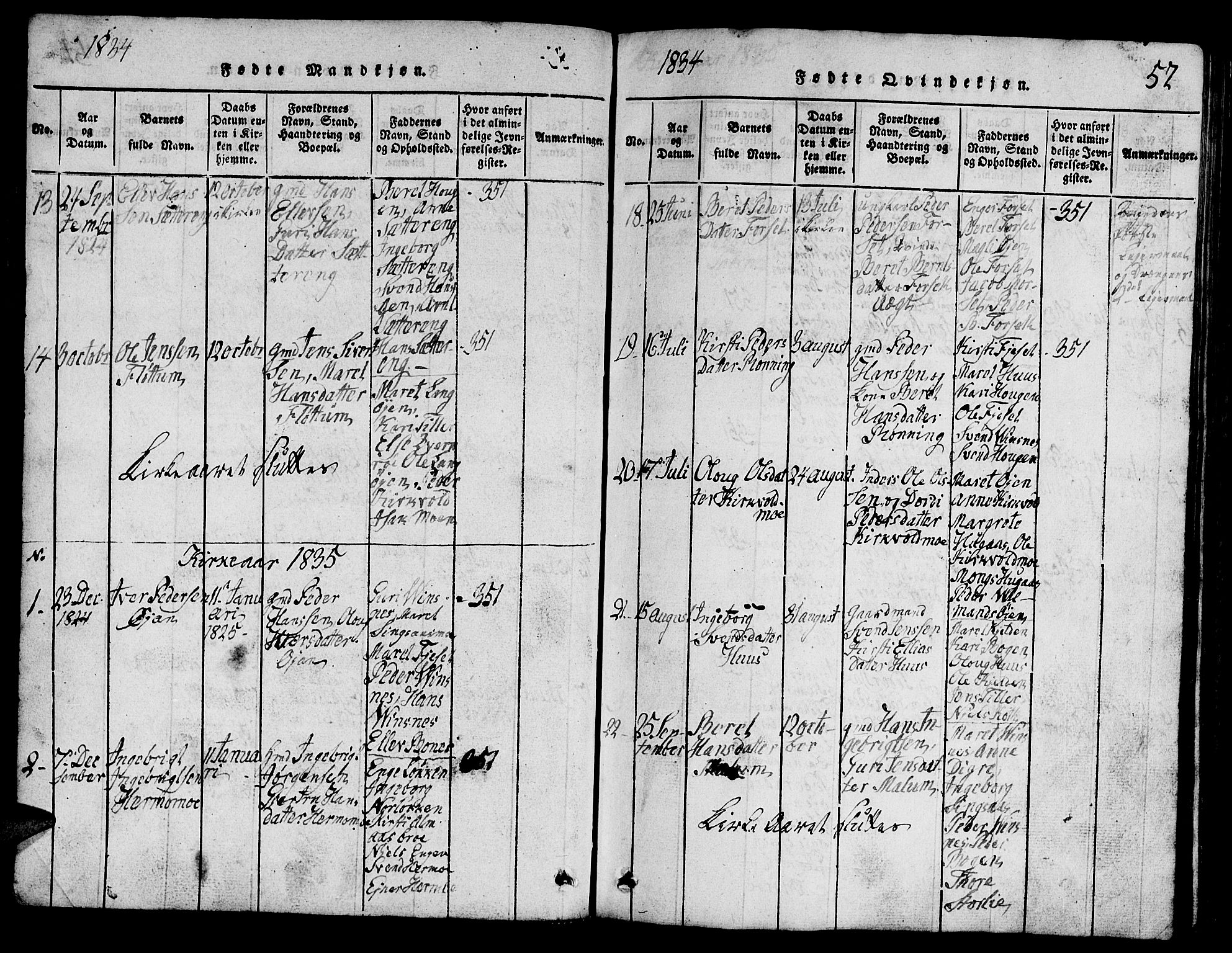 Ministerialprotokoller, klokkerbøker og fødselsregistre - Sør-Trøndelag, SAT/A-1456/688/L1026: Parish register (copy) no. 688C01, 1817-1860, p. 52