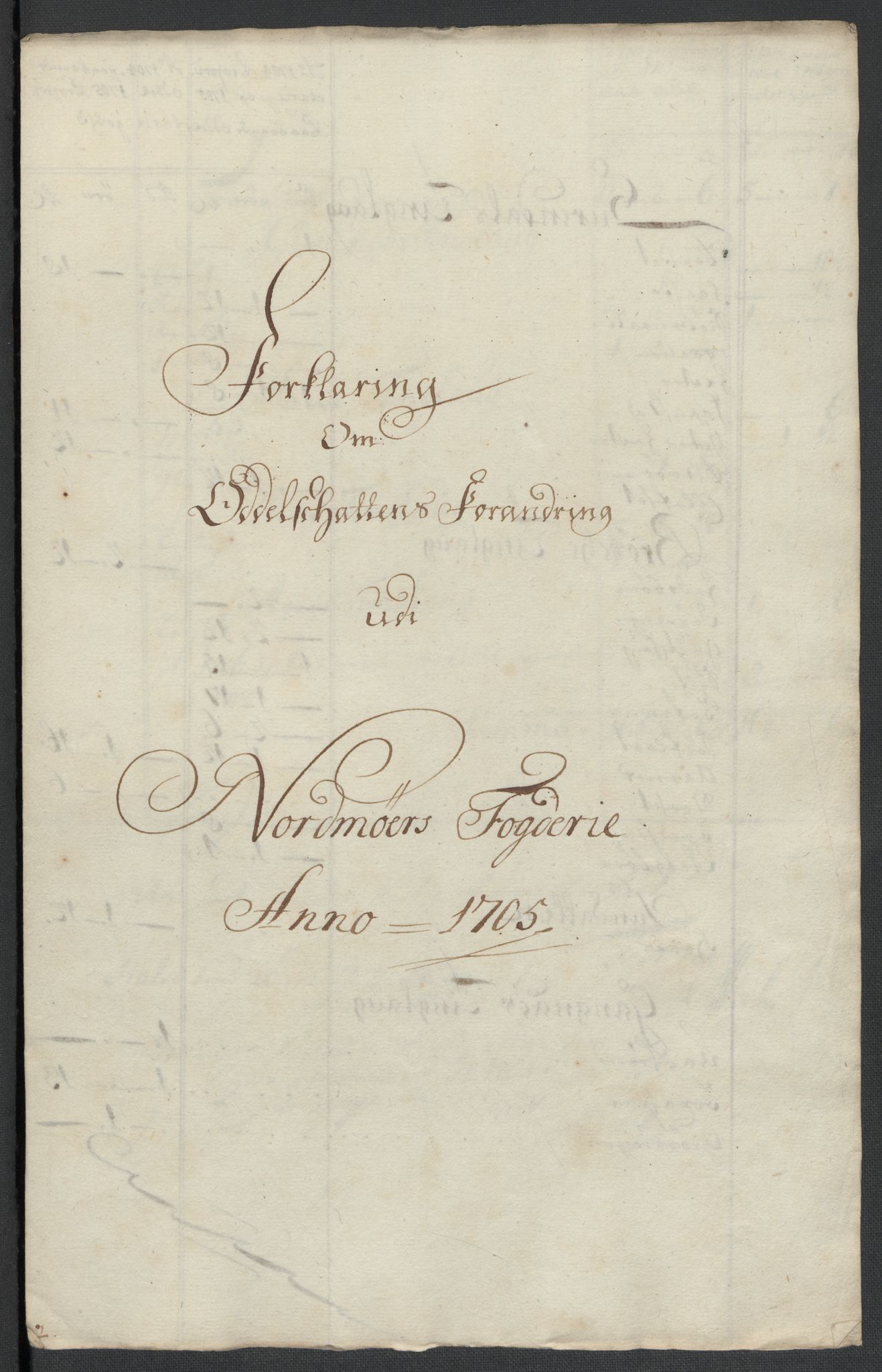 Rentekammeret inntil 1814, Reviderte regnskaper, Fogderegnskap, RA/EA-4092/R56/L3741: Fogderegnskap Nordmøre, 1705, p. 124
