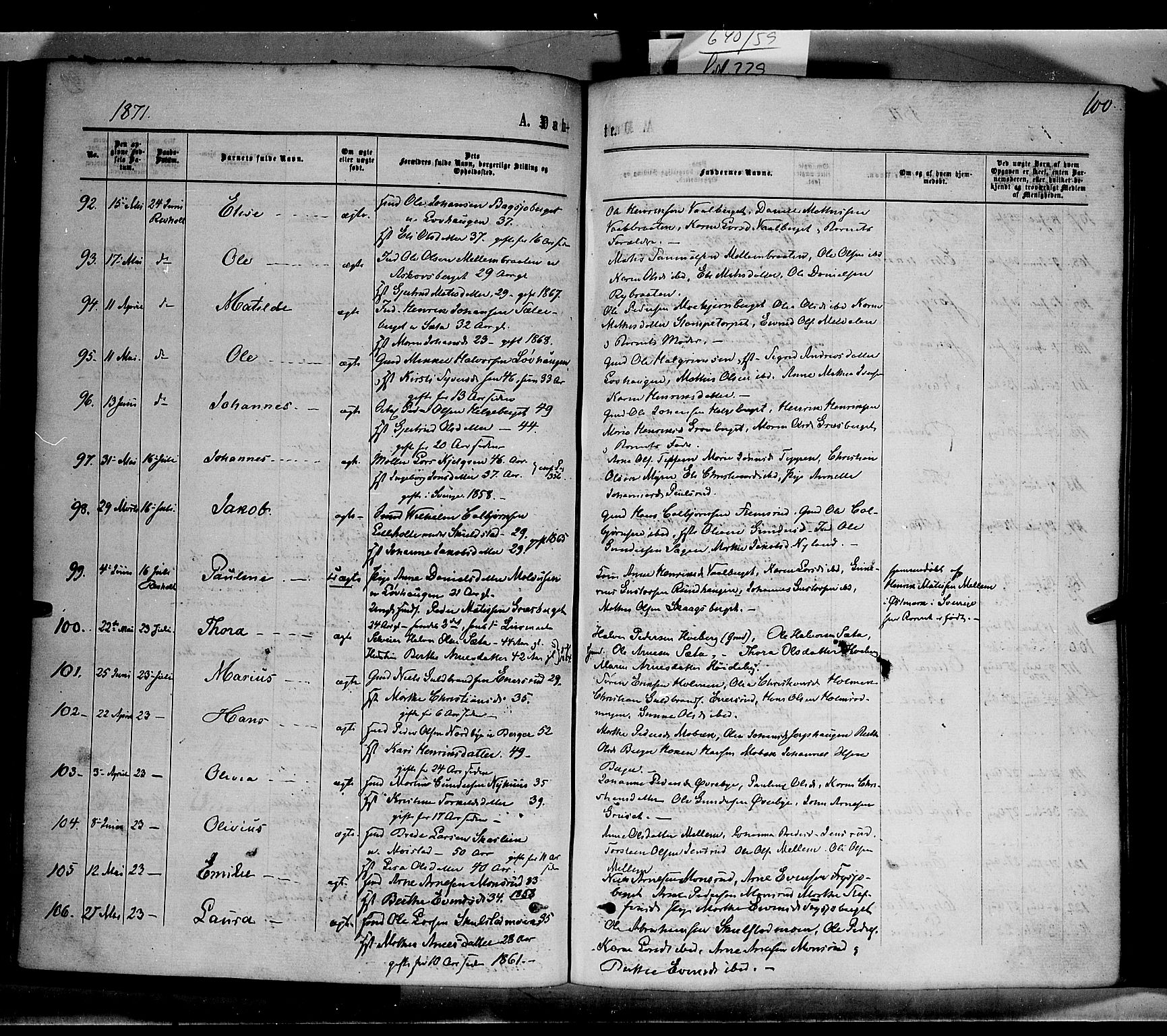 Grue prestekontor, AV/SAH-PREST-036/H/Ha/Haa/L0010: Parish register (official) no. 10, 1864-1873, p. 100