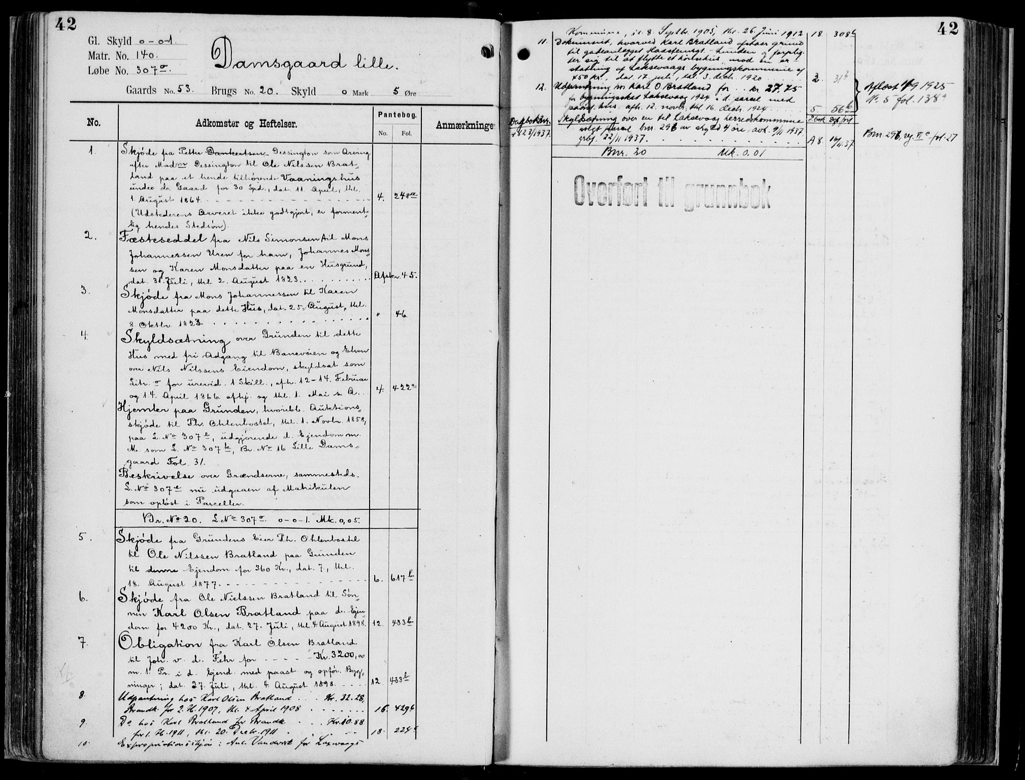 Midhordland sorenskriveri, AV/SAB-A-3001/1/G/Ga/Gab/L0113: Mortgage register no. II.A.b.113, p. 42