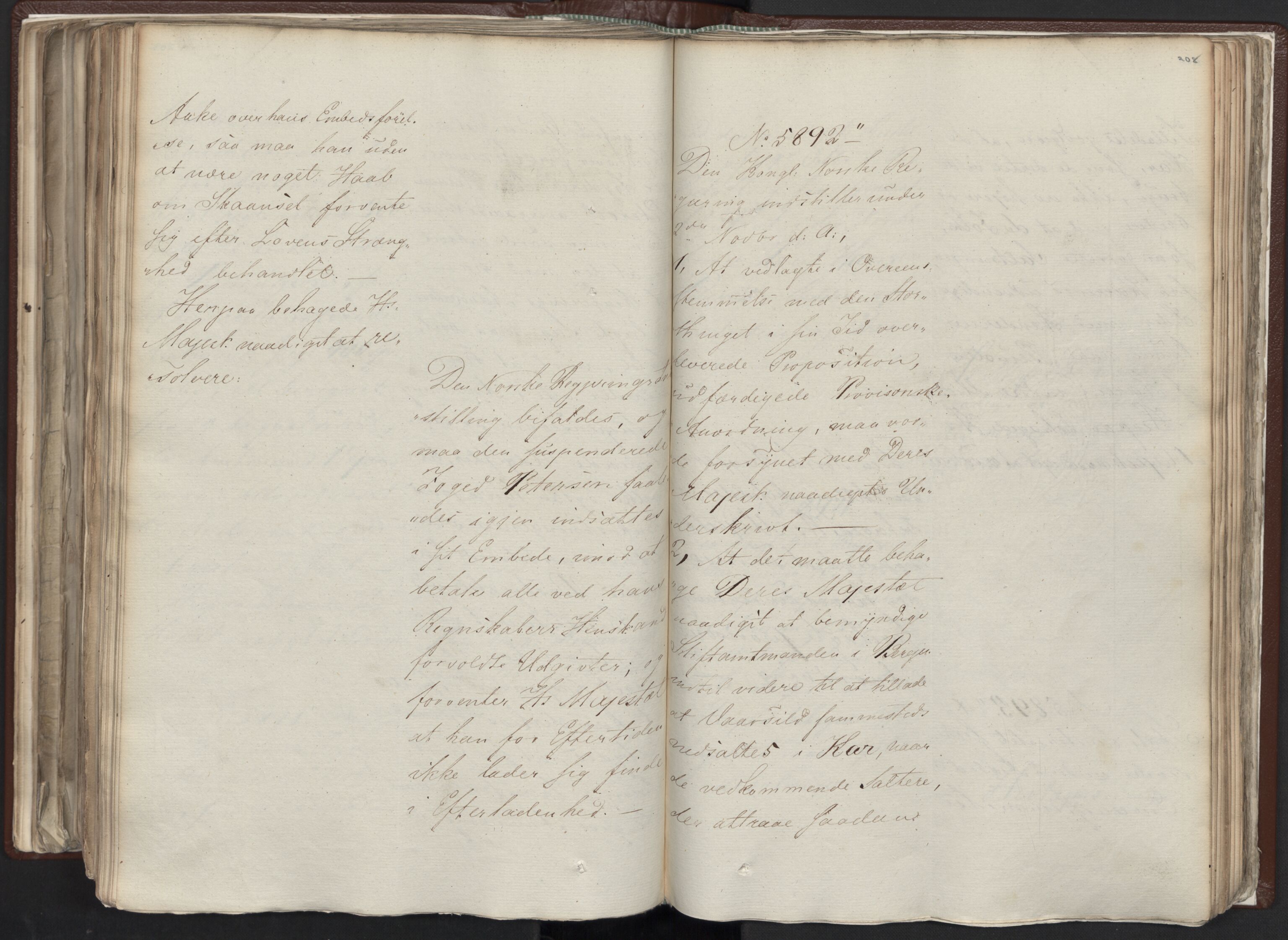 Statsrådssekretariatet, AV/RA-S-1001/A/Ab/L0012: Kgl. res. nr. 5679-6008 II, 1821, p. 207b-208a