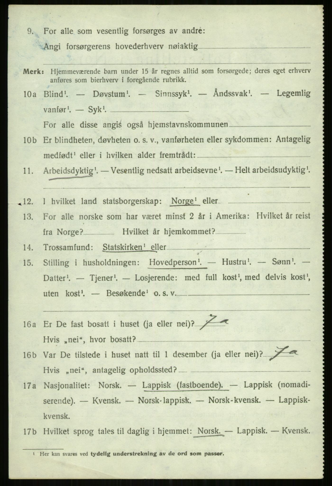 SATØ, 1920 census for Balsfjord, 1920, p. 8016