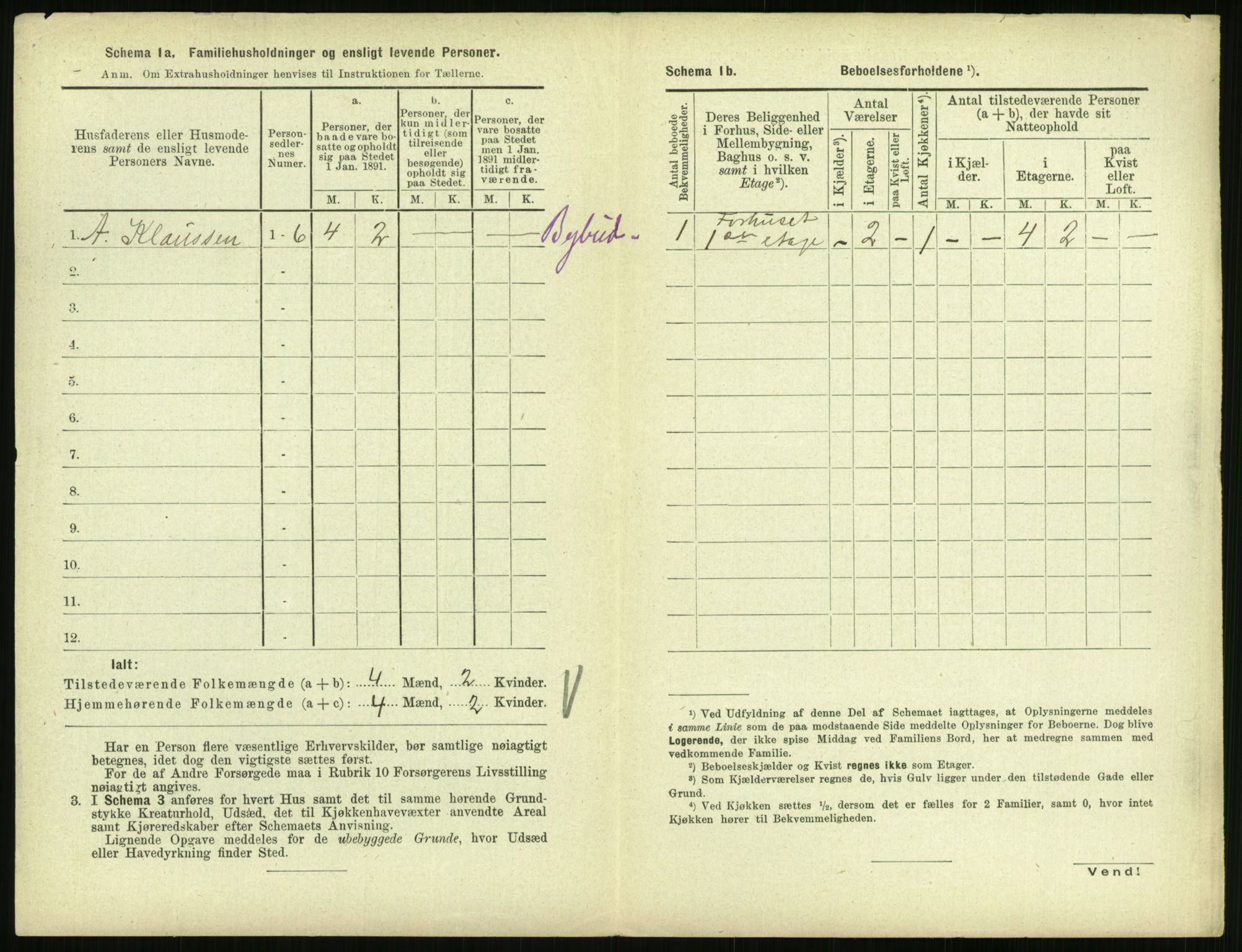 RA, 1891 census for 0707 Larvik, 1891, p. 814