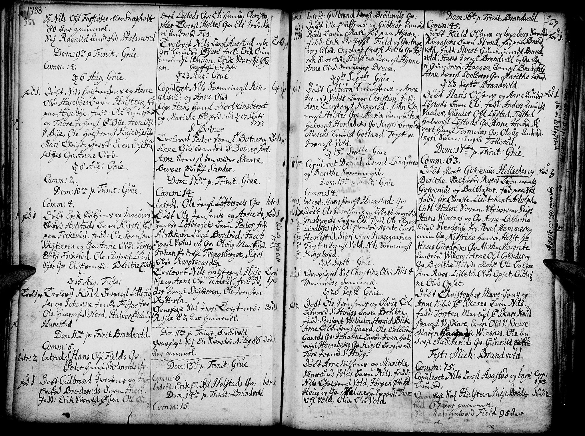 Grue prestekontor, AV/SAH-PREST-036/H/Ha/Haa/L0001: Parish register (official) no. 1, 1712-1748, p. 358-359