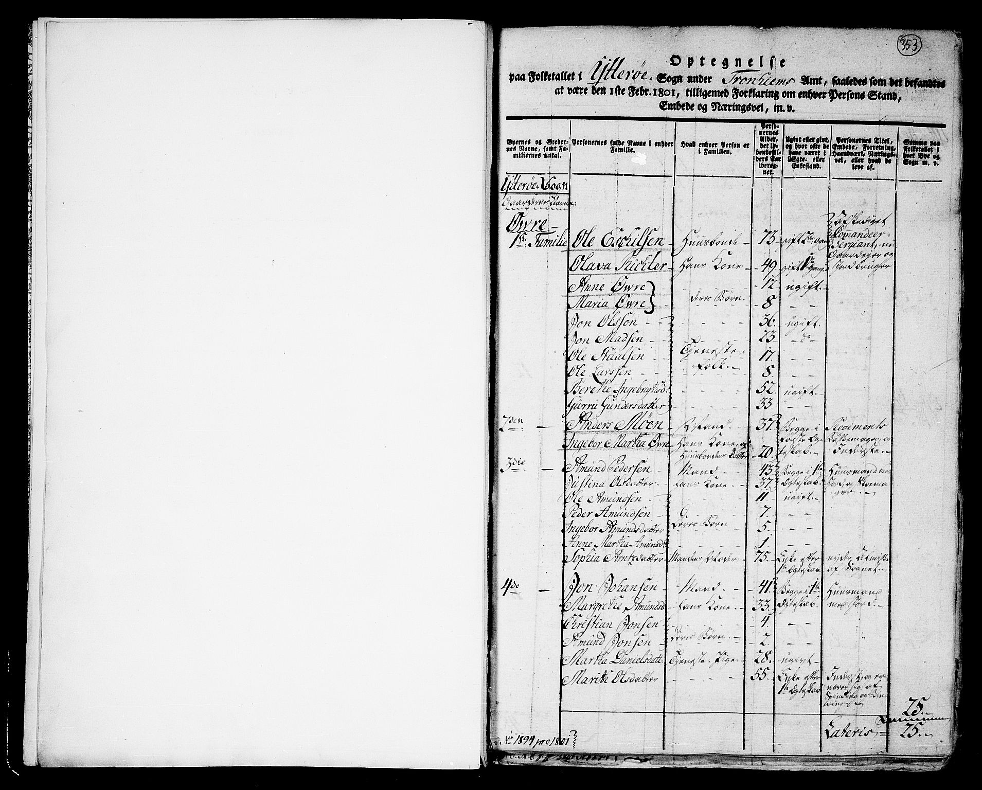 RA, 1801 census for 1722P Ytterøy, 1801, p. 353a