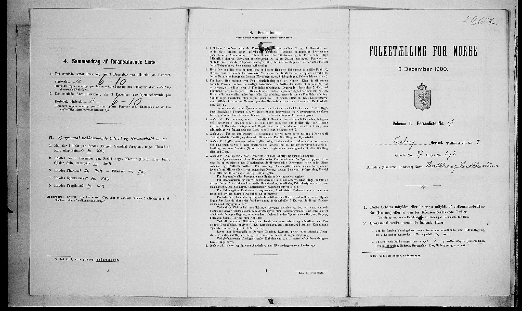 SAH, 1900 census for Fåberg, 1900, p. 150