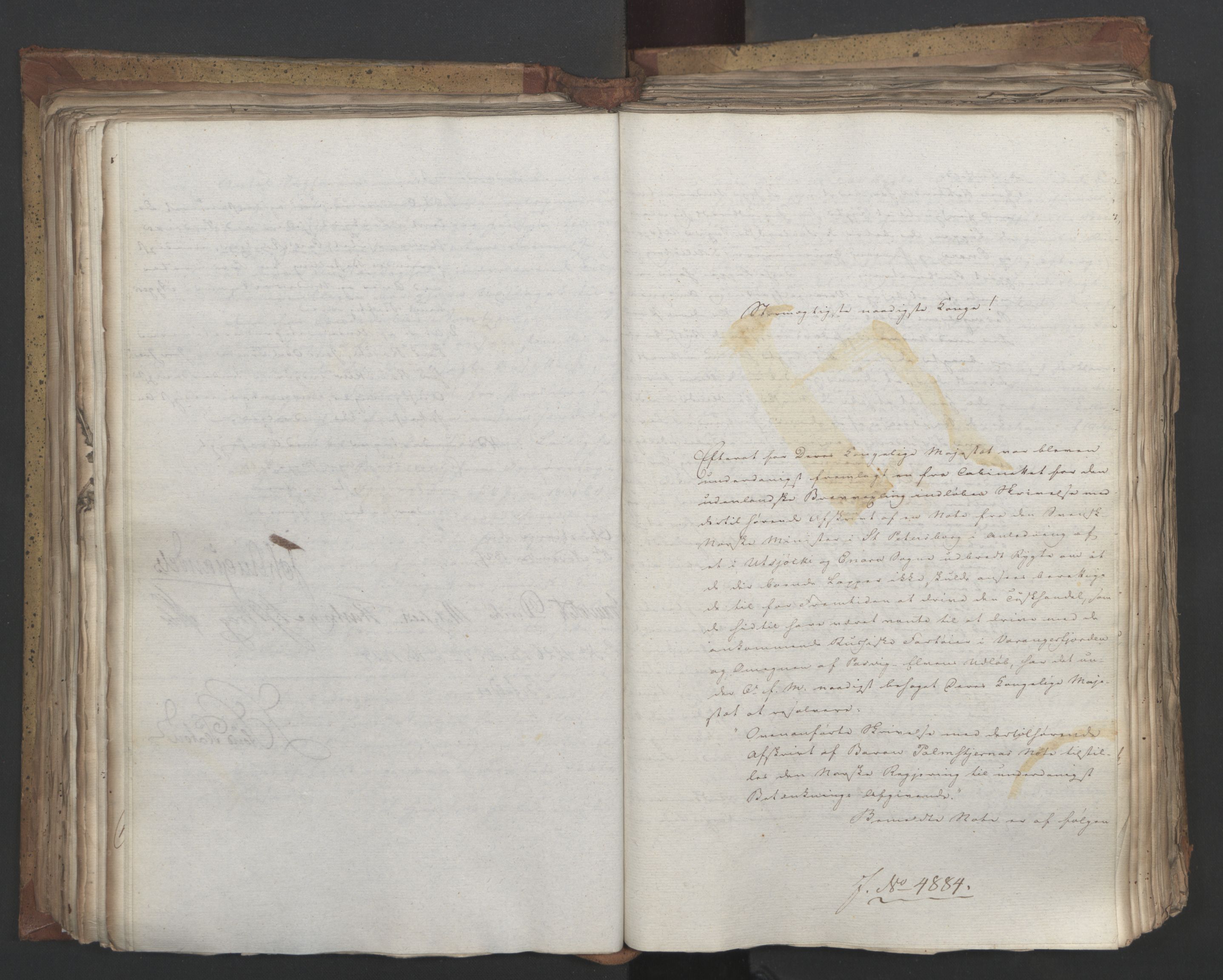 Statsrådsavdelingen i Stockholm, AV/RA-S-1003/D/Da/L0053: Regjeringsinnstillinger nr. 4800-5017, 1827, p. 251