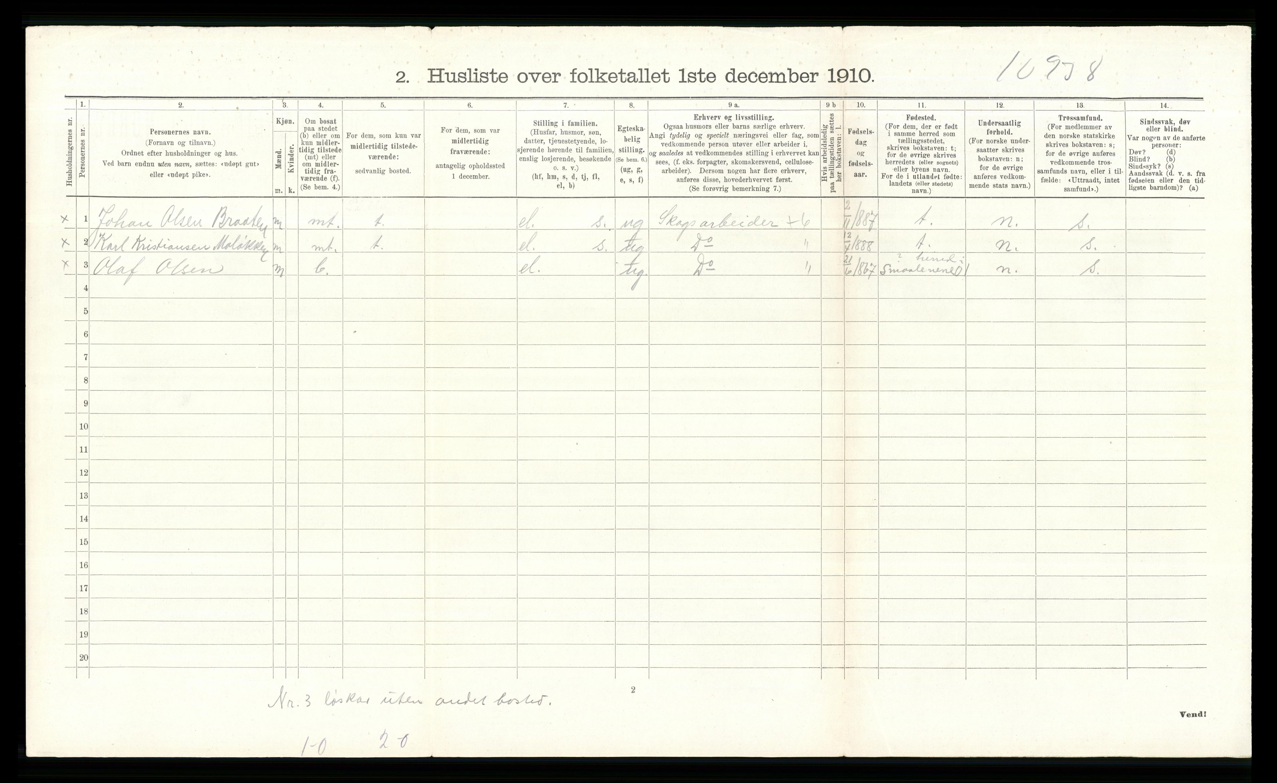 RA, 1910 census for Norderhov, 1910, p. 1757