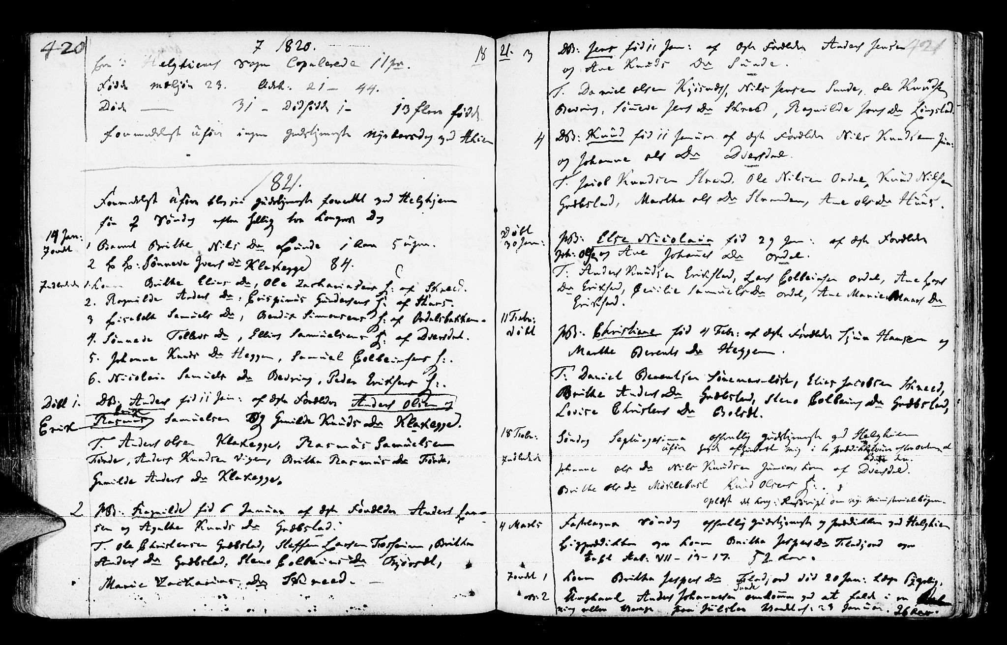 Jølster sokneprestembete, AV/SAB-A-80701/H/Haa/Haaa/L0006: Parish register (official) no. A 6, 1790-1821, p. 420-421