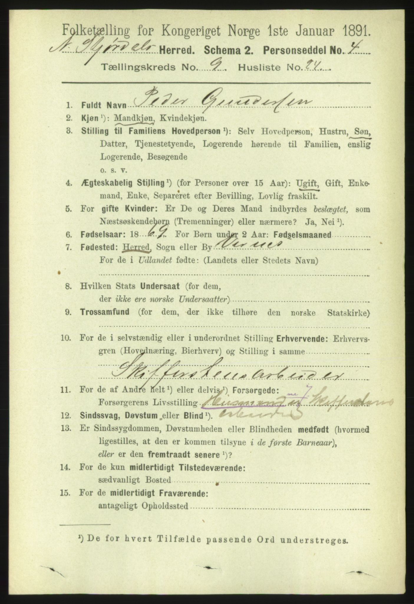 RA, 1891 census for 1714 Nedre Stjørdal, 1891, p. 4968