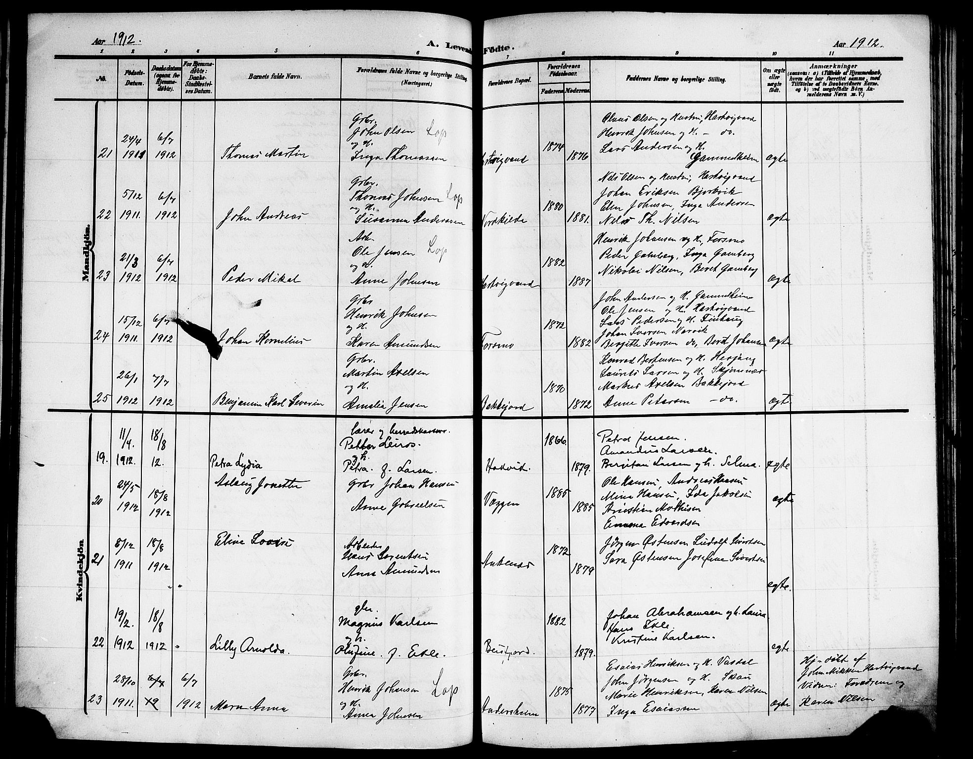 Ministerialprotokoller, klokkerbøker og fødselsregistre - Nordland, AV/SAT-A-1459/866/L0954: Parish register (copy) no. 866C03, 1905-1923