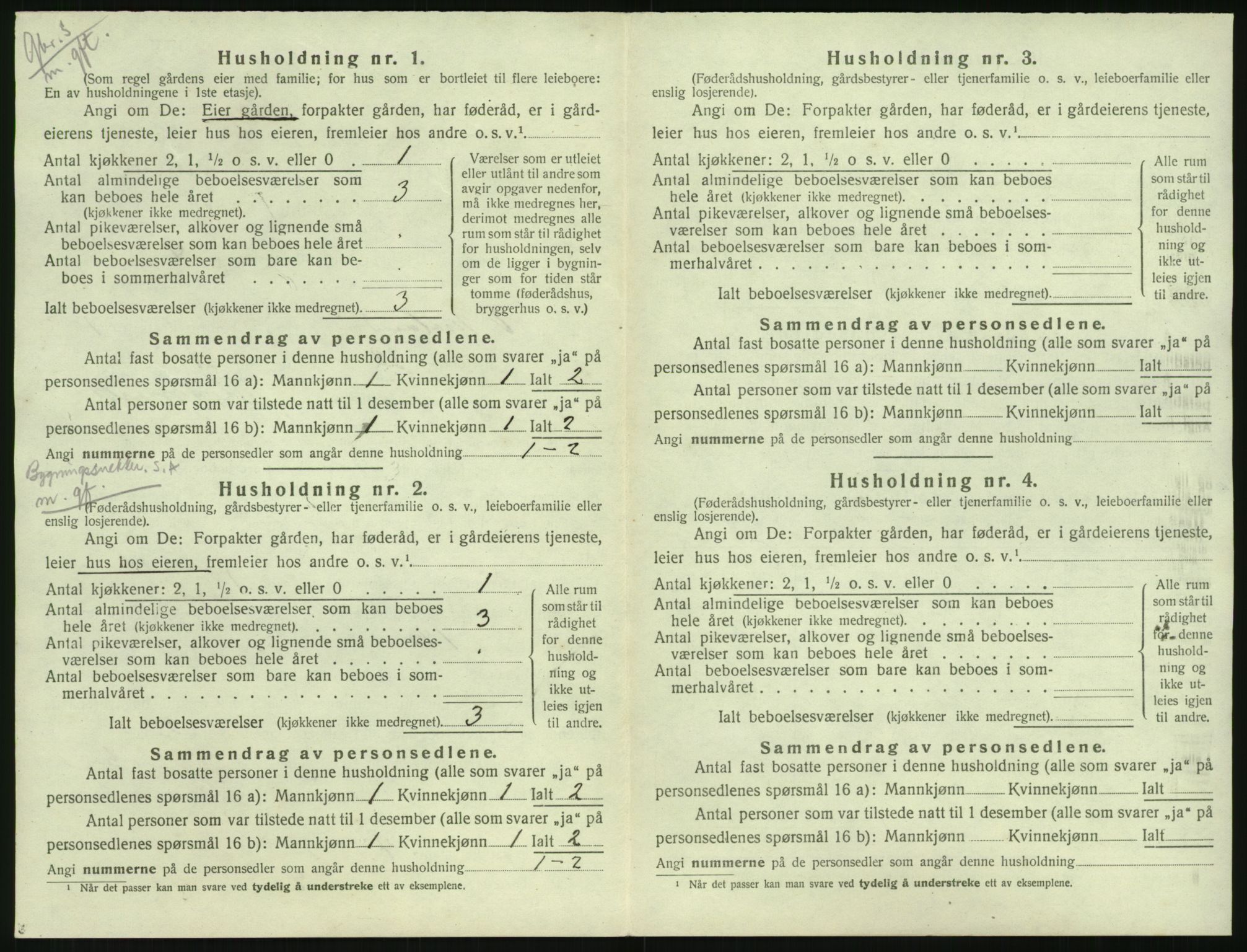 SAK, 1920 census for Vestre Moland, 1920, p. 50