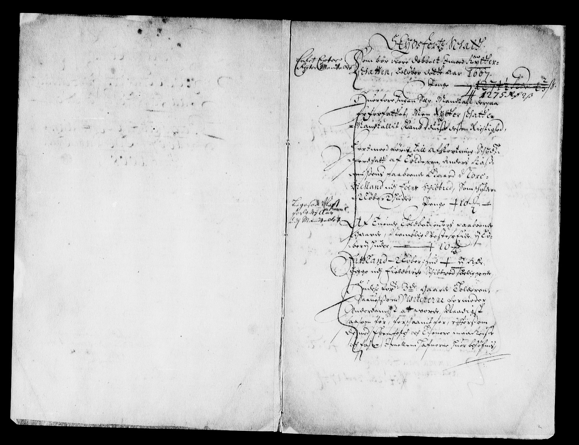 Rentekammeret inntil 1814, Reviderte regnskaper, Stiftamtstueregnskaper, Bergen stiftamt, RA/EA-6043/R/Rc/L0026: Bergen stiftamt, 1667