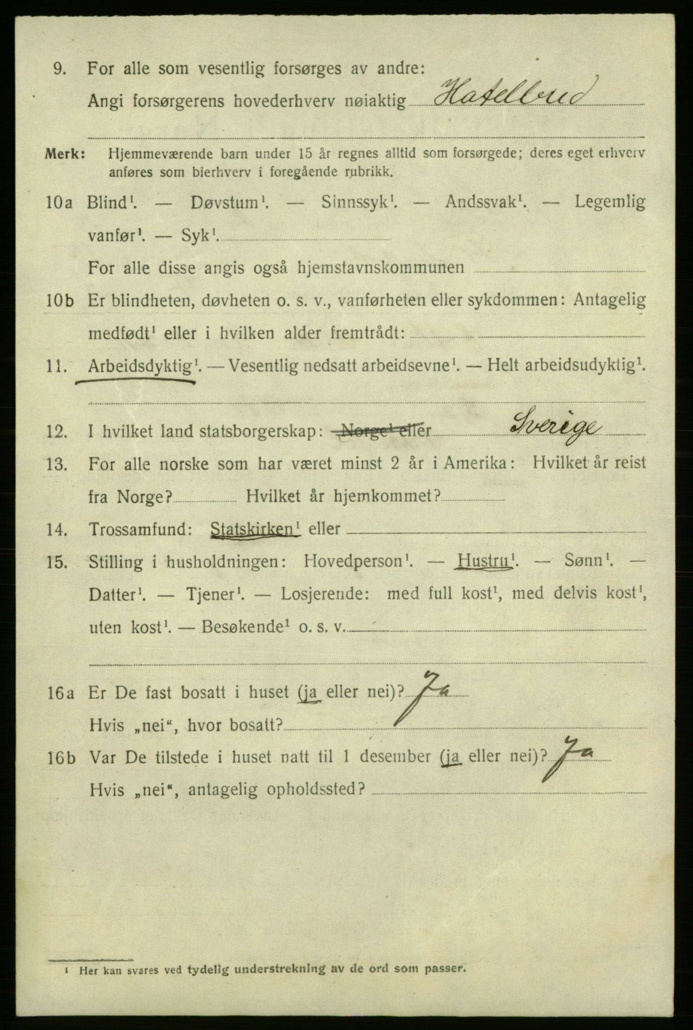 SAO, 1920 census for Fredrikshald, 1920, p. 24617