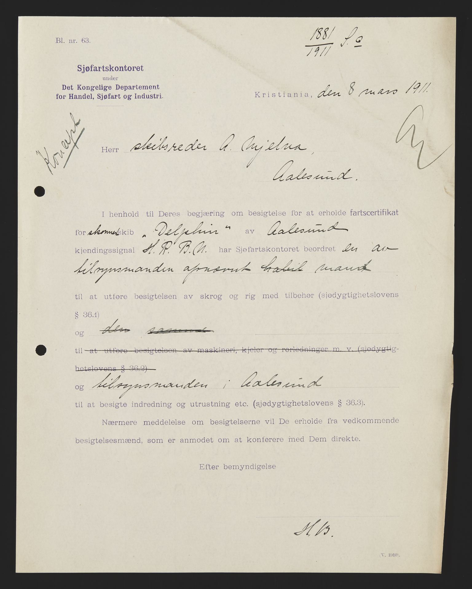 Sjøfartsdirektoratet med forløpere, skipsmapper slettede skip, AV/RA-S-4998/F/Fa/L0236: --, 1866-1926, p. 272