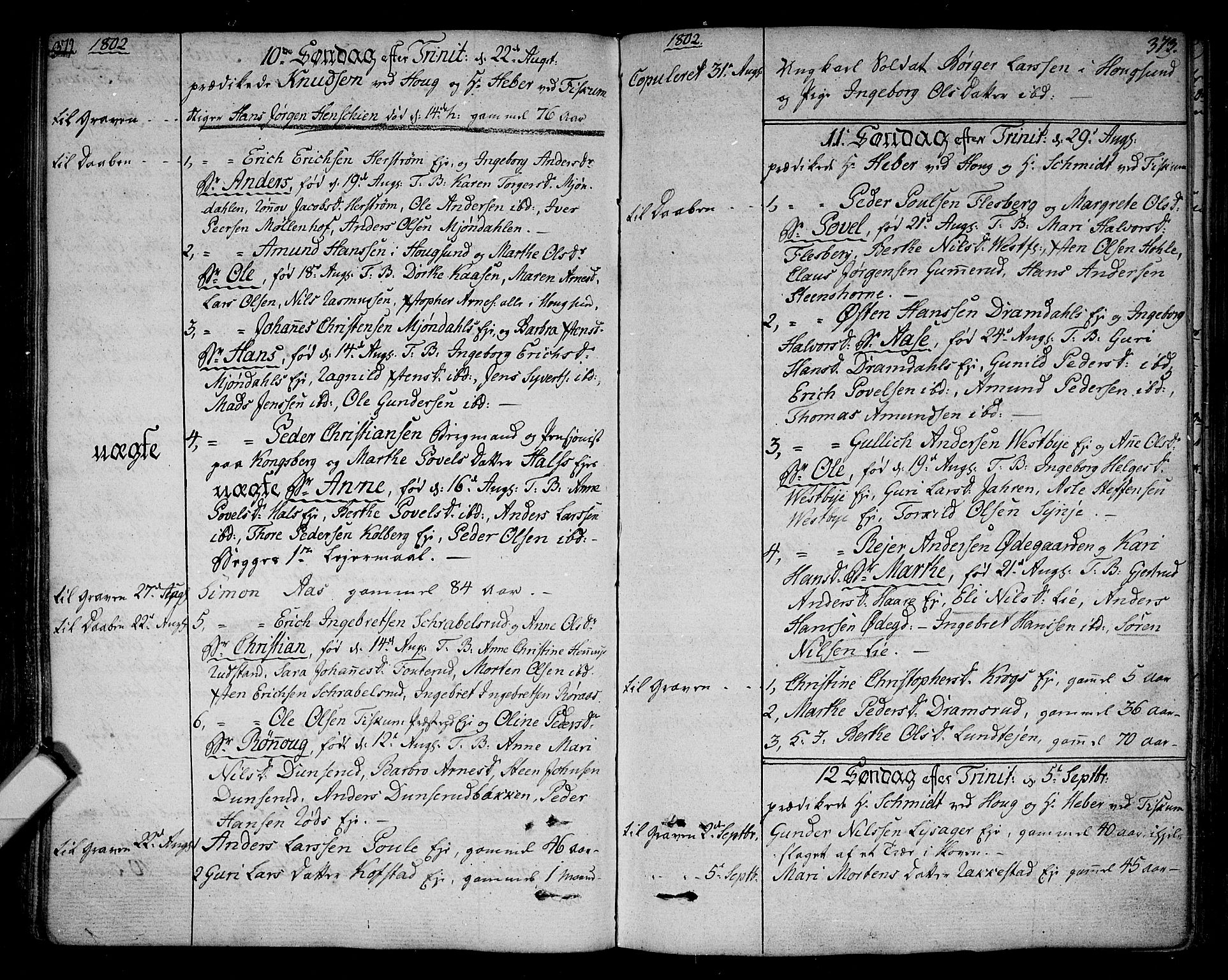 Eiker kirkebøker, AV/SAKO-A-4/F/Fa/L0009: Parish register (official) no. I 9, 1789-1806, p. 372-373