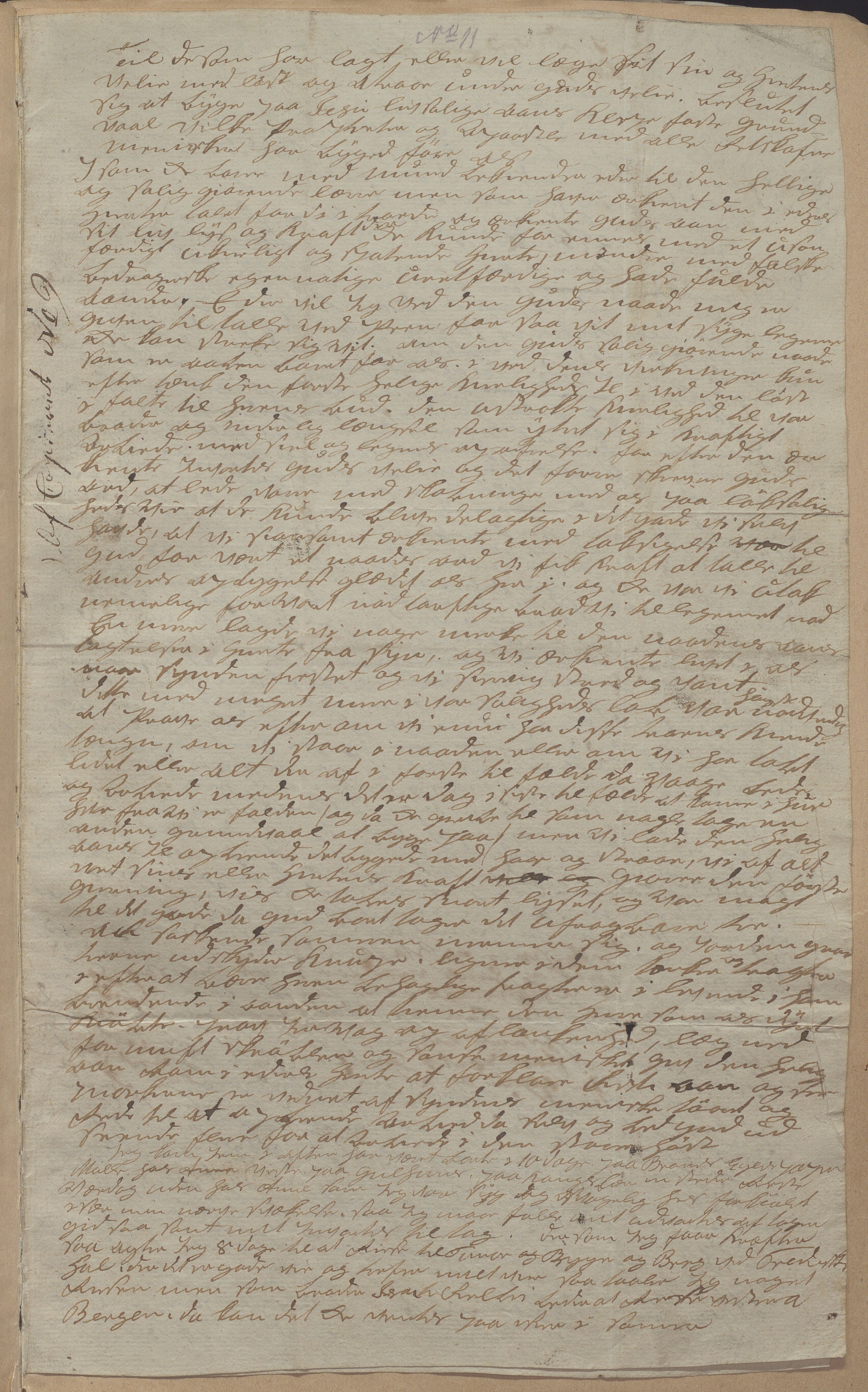 Heggtveitsamlingen, TMF/A-1007/H/L0050: Innbundne brev, Ms A, med innlagt registratur. , 1800-1850