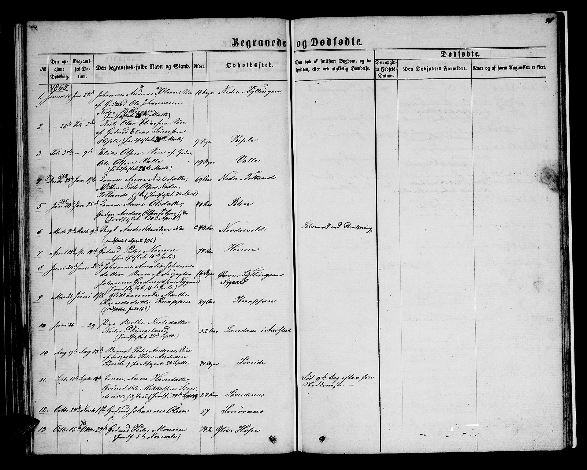 Birkeland Sokneprestembete, SAB/A-74601/H/Hab: Parish register (copy) no. A 2, 1863-1876, p. 98