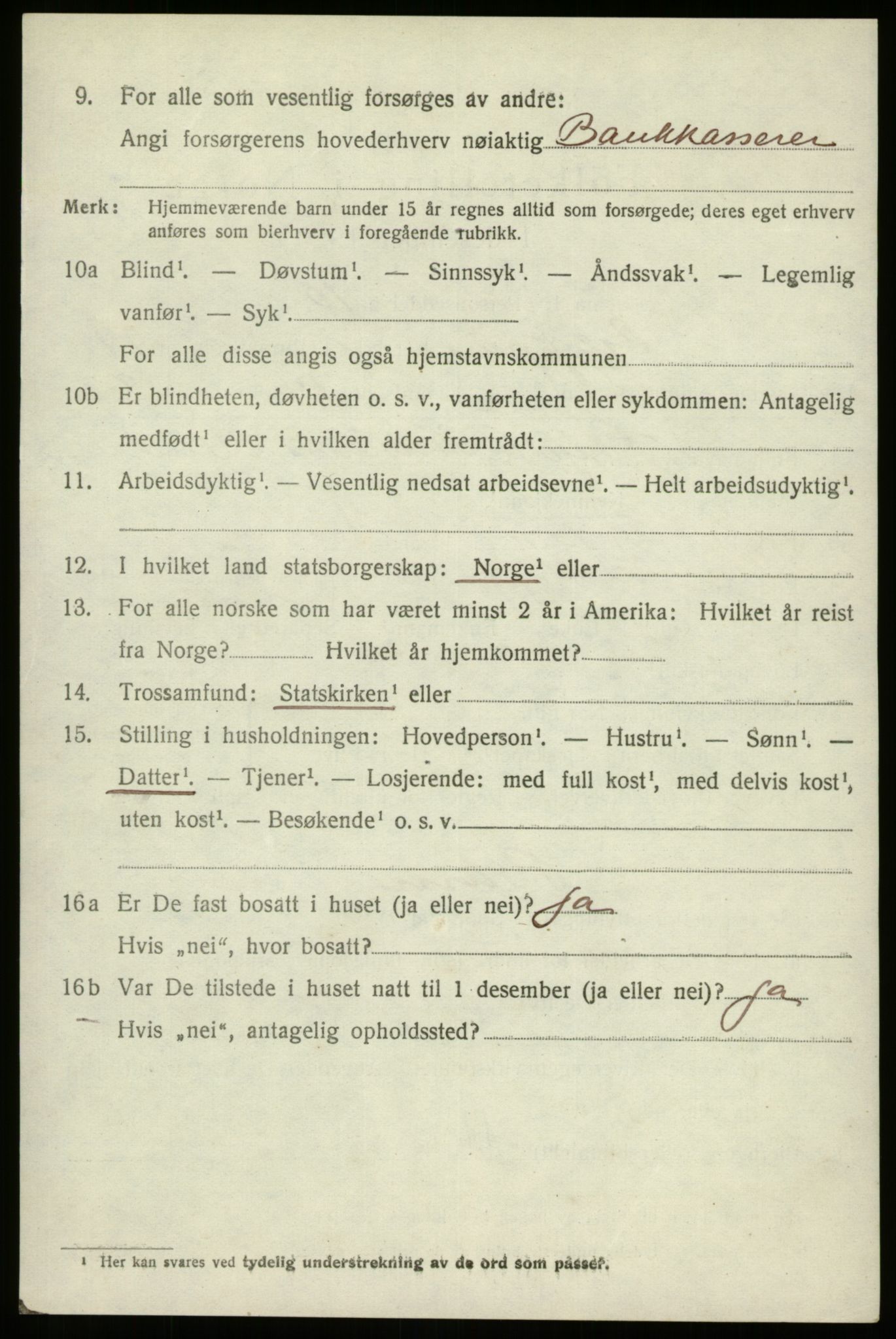 SAB, 1920 census for Gloppen, 1920, p. 7413
