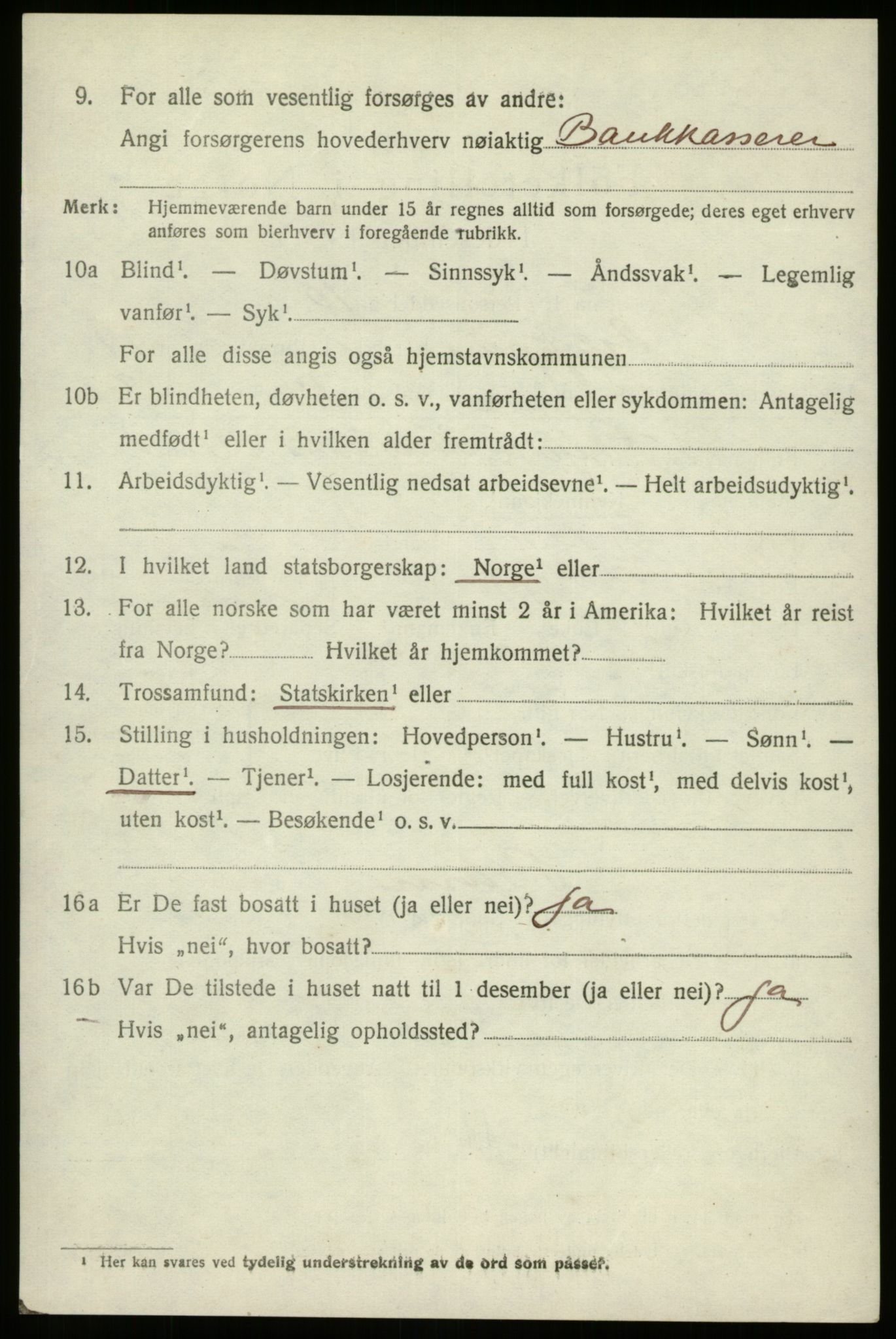 SAB, 1920 census for Gloppen, 1920, p. 7413