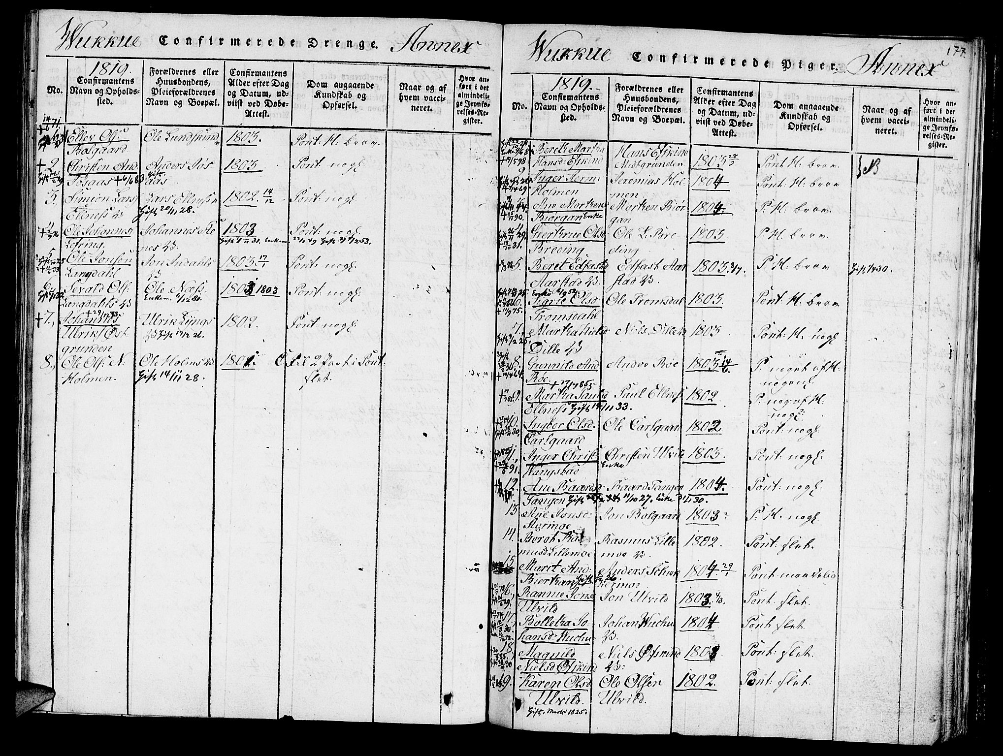 Ministerialprotokoller, klokkerbøker og fødselsregistre - Nord-Trøndelag, SAT/A-1458/723/L0234: Parish register (official) no. 723A05 /1, 1816-1840, p. 177