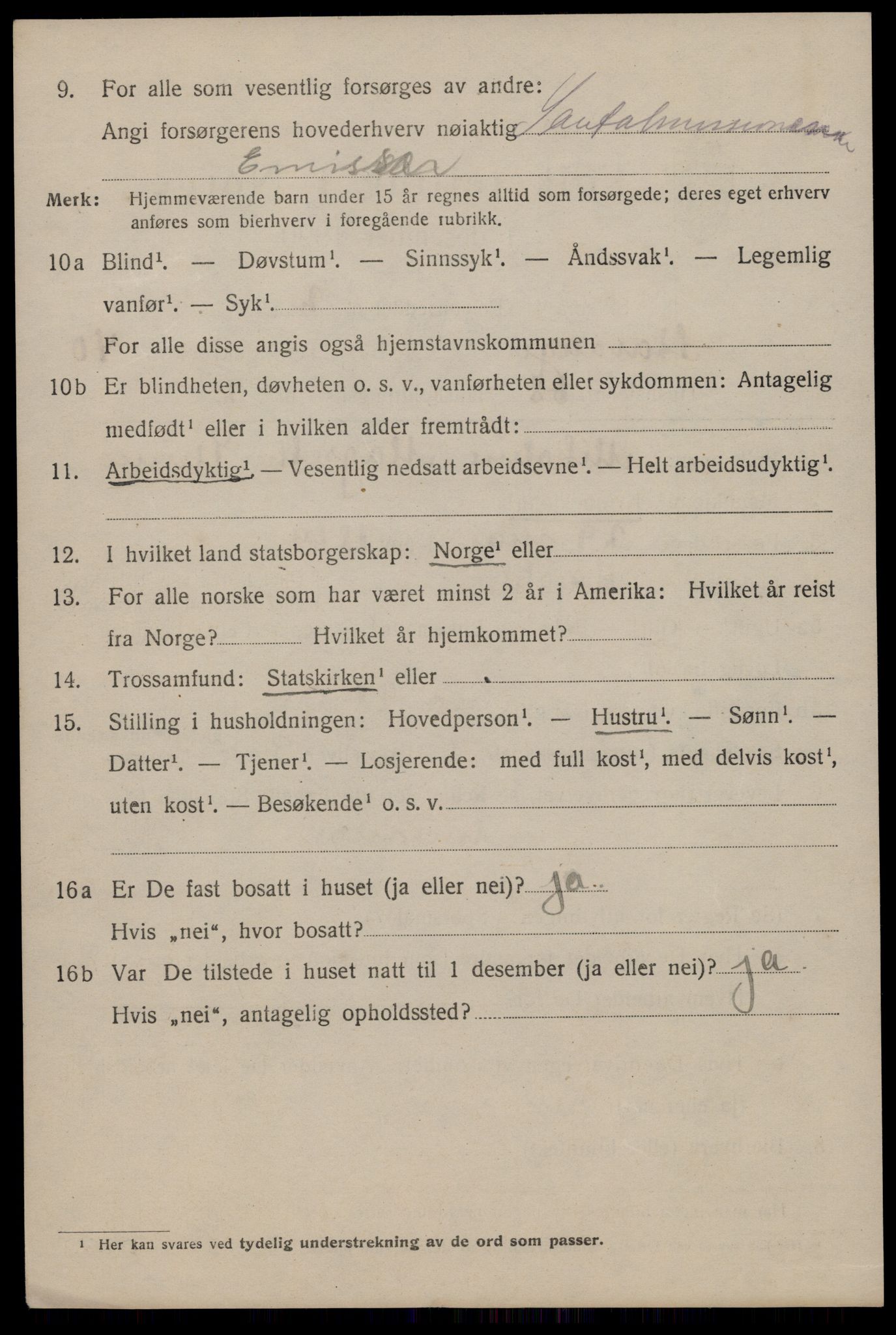 SAST, 1920 census for Stavanger, 1920, p. 103115