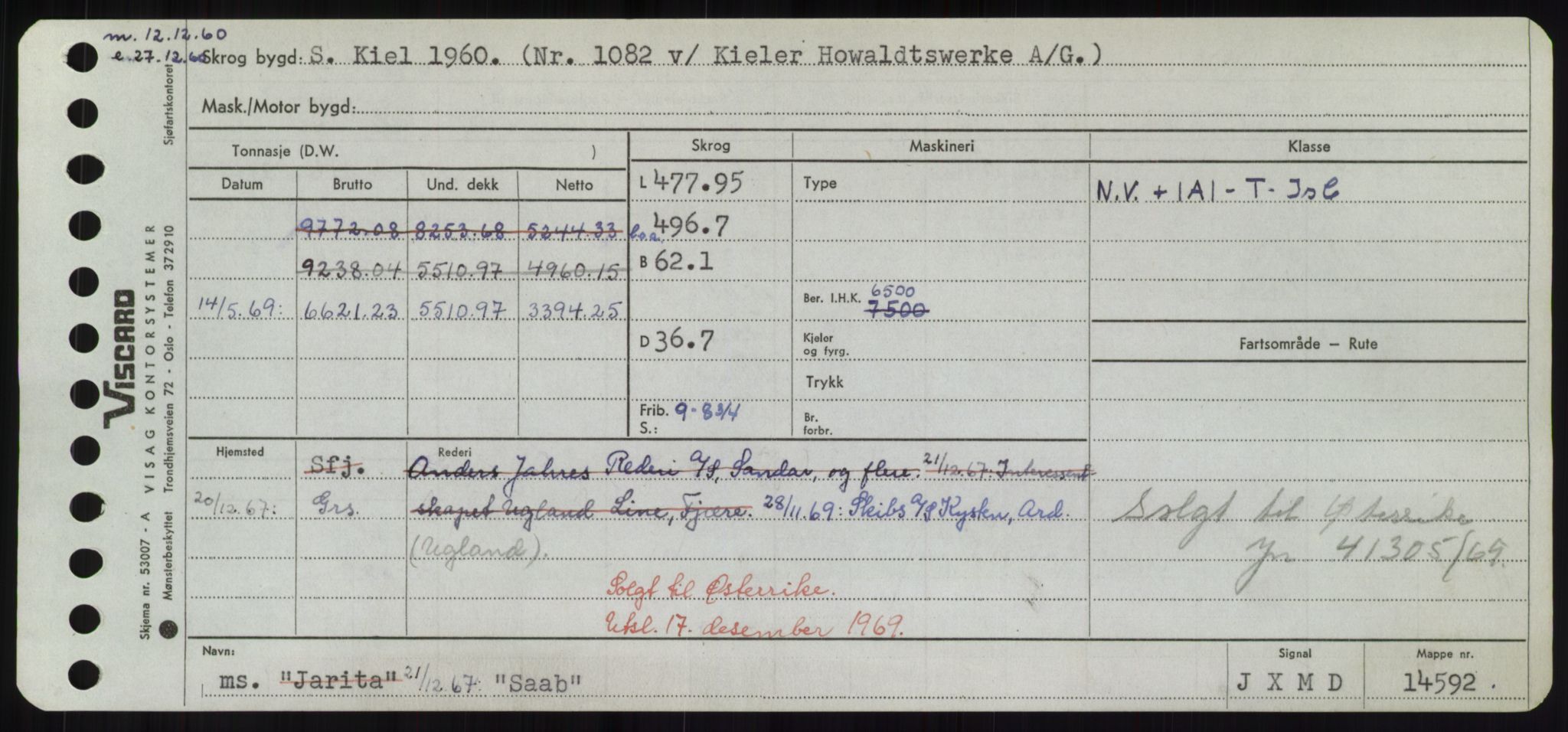 Sjøfartsdirektoratet med forløpere, Skipsmålingen, RA/S-1627/H/Hd/L0031: Fartøy, Rju-Sam, p. 509