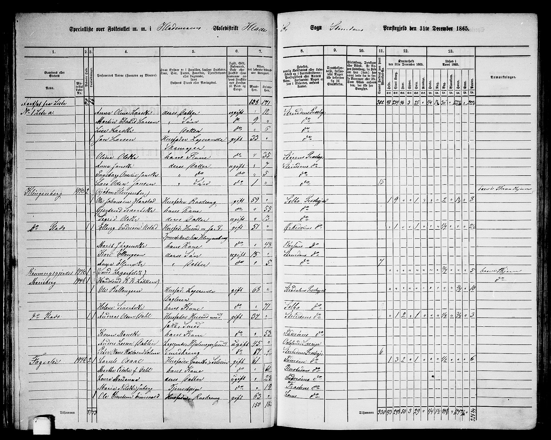 RA, 1865 census for Strinda, 1865, p. 27