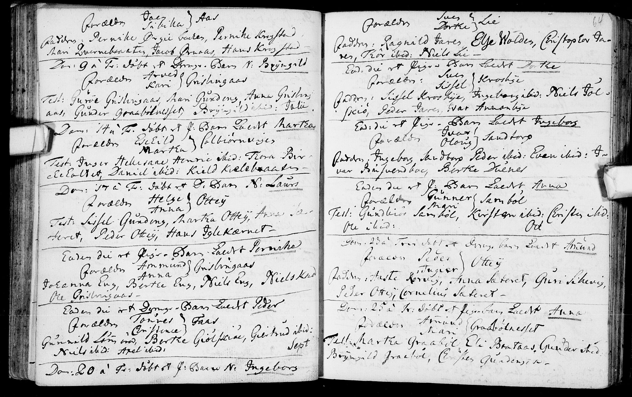 Aremark prestekontor Kirkebøker, AV/SAO-A-10899/F/Fb/L0002: Parish register (official) no.  II 2, 1745-1795, p. 64