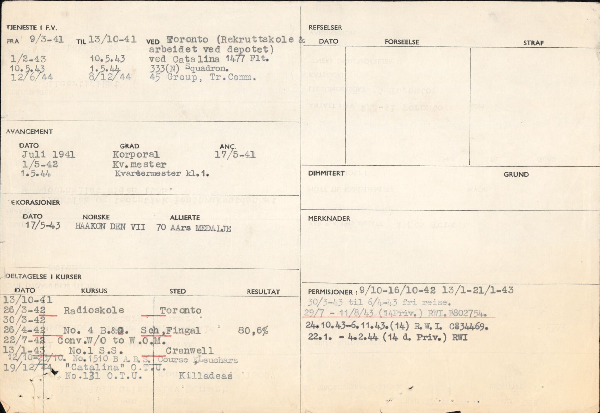 Forsvaret, Forsvarets overkommando/Luftforsvarsstaben, AV/RA-RAFA-4079/P/Pa/L0028: Personellpapirer, 1911, p. 390