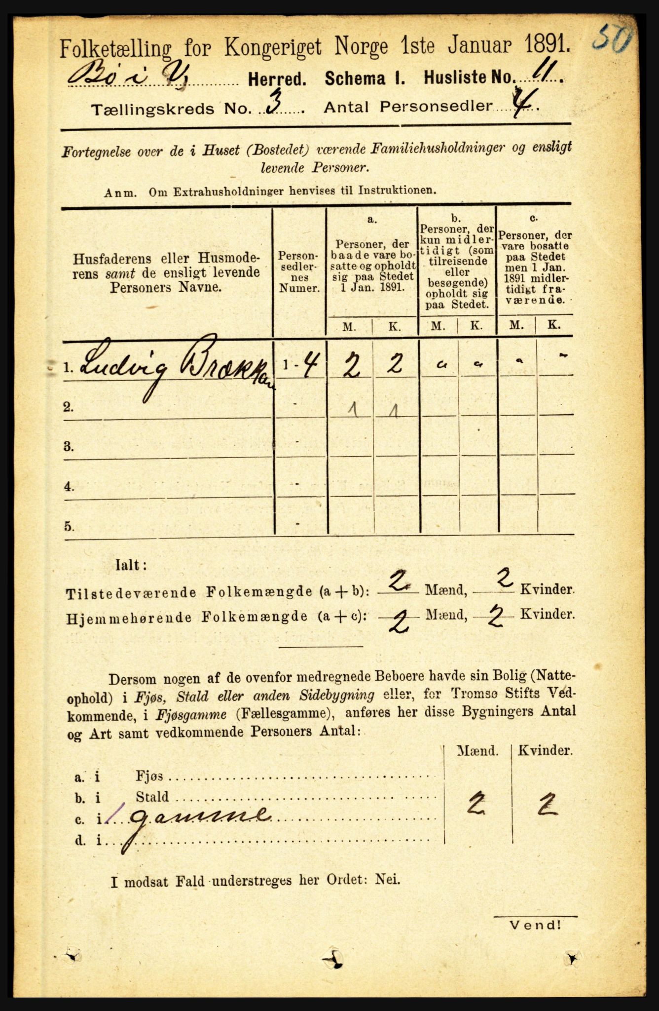 RA, 1891 census for 1867 Bø, 1891, p. 765