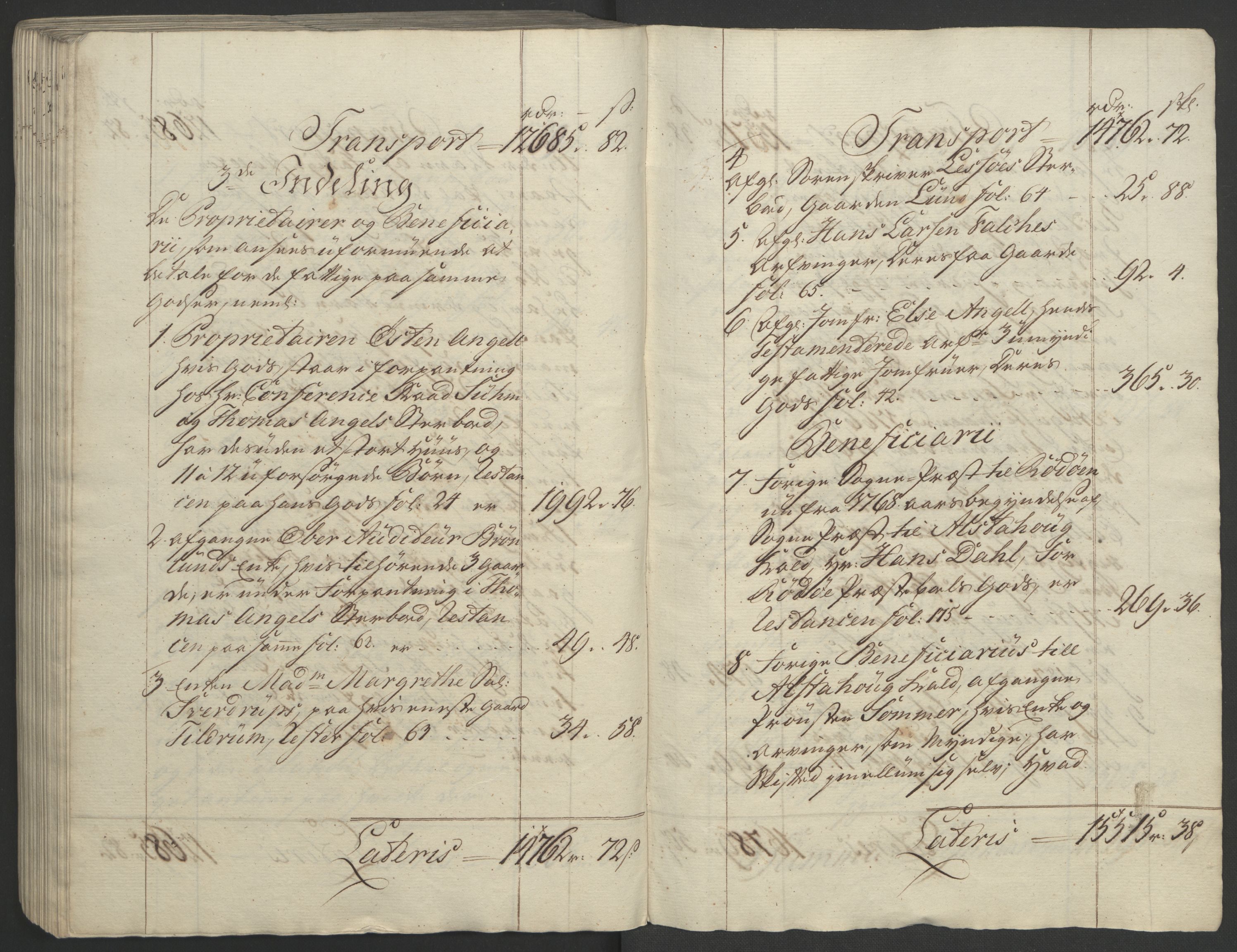 Rentekammeret inntil 1814, Realistisk ordnet avdeling, AV/RA-EA-4070/Ol/L0023: [Gg 10]: Ekstraskatten, 23.09.1762. Helgeland (restanseregister), 1767-1772, p. 249