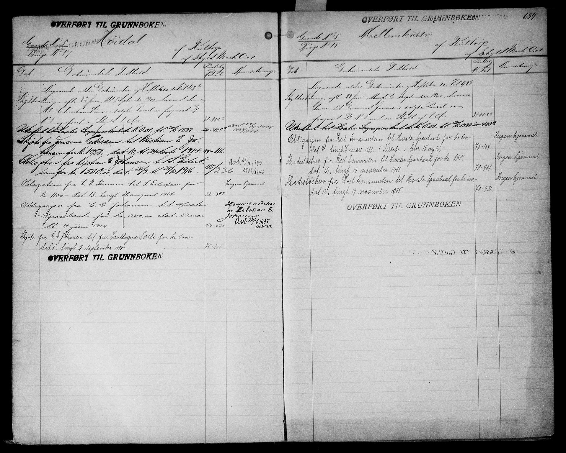Onsøy sorenskriveri, AV/SAO-A-10474/G/Gb/Gbc/L0001b: Mortgage register no. III 1b, 1887, p. 639